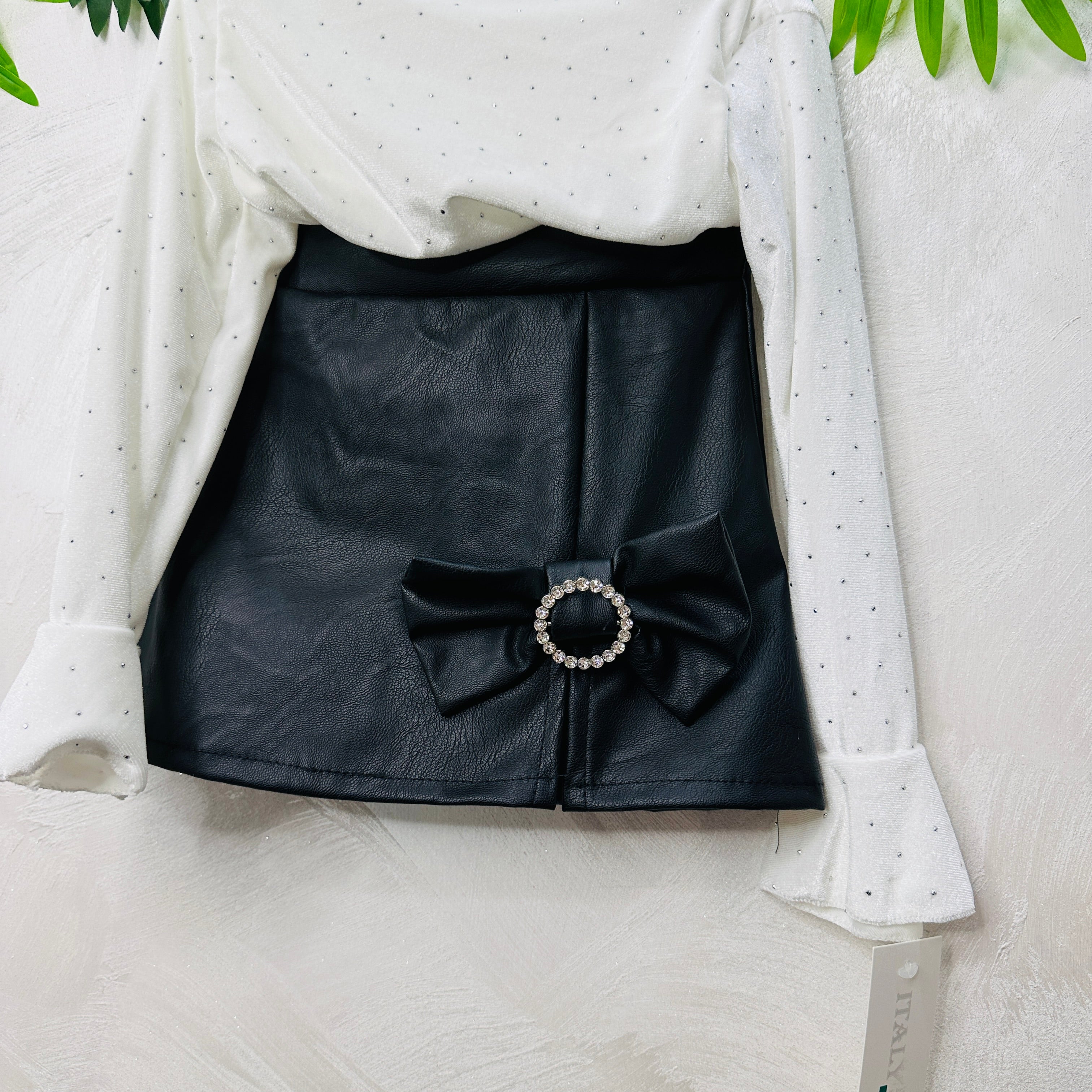 Completo Ecopelle Nero anni