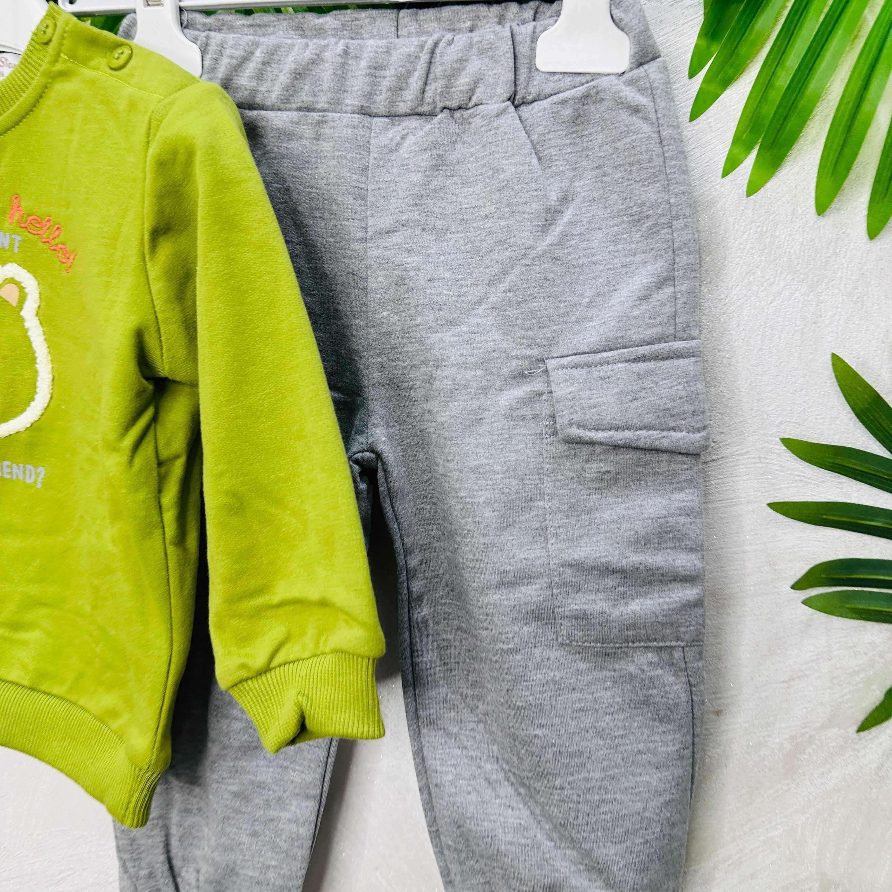 Tuta Teddy verde mela