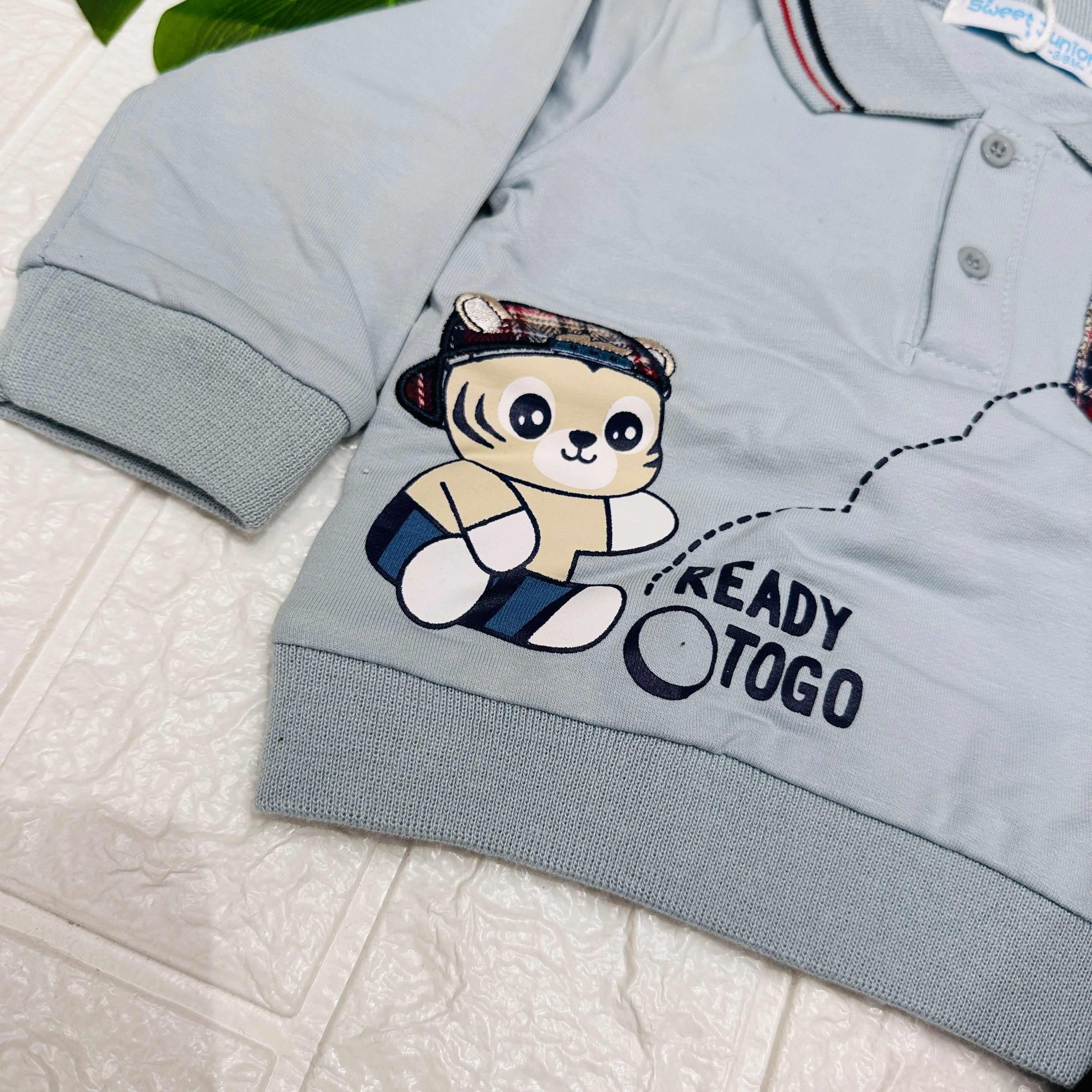 Completo Polo Bimbo celeste