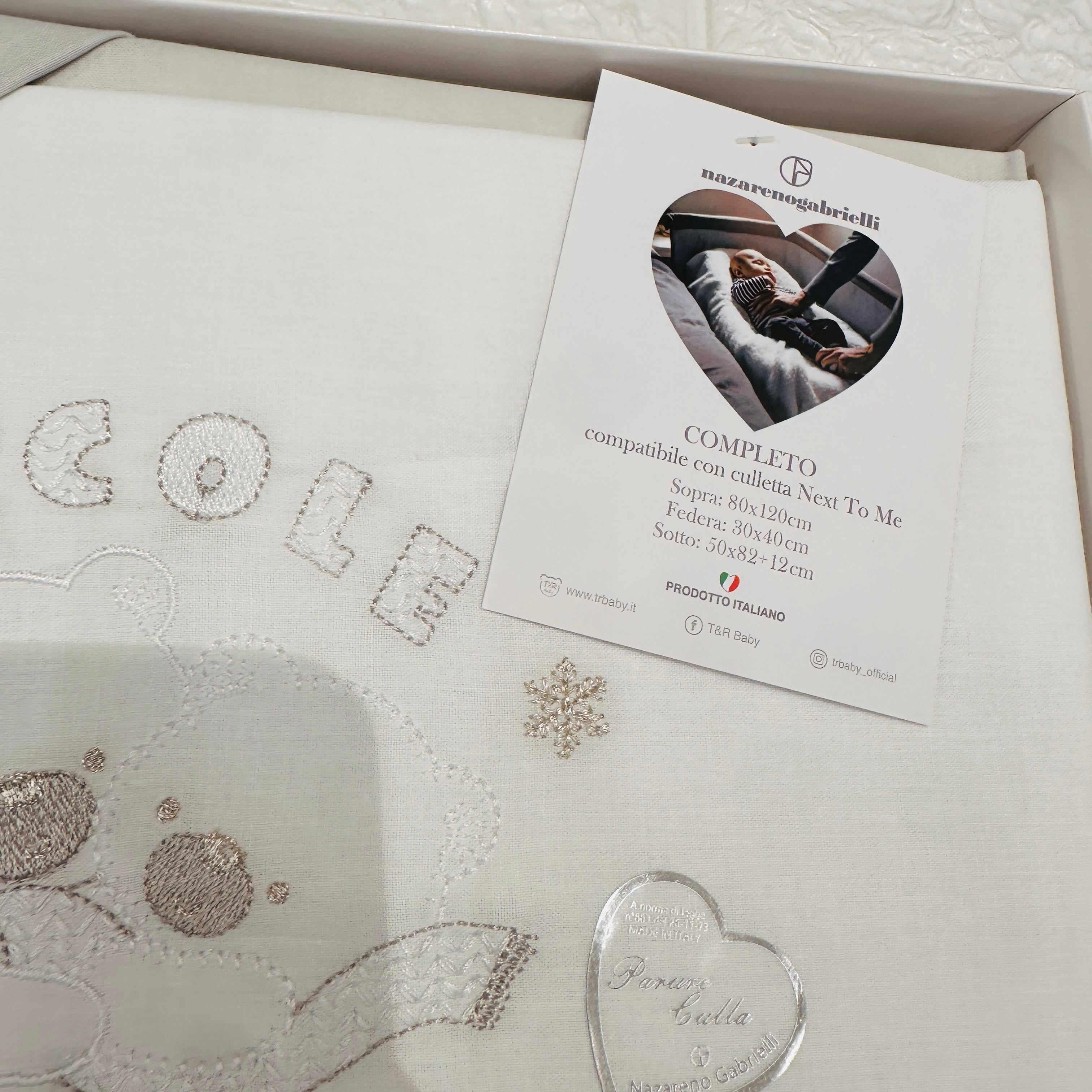 Lenzuola Next to me coccole grigio