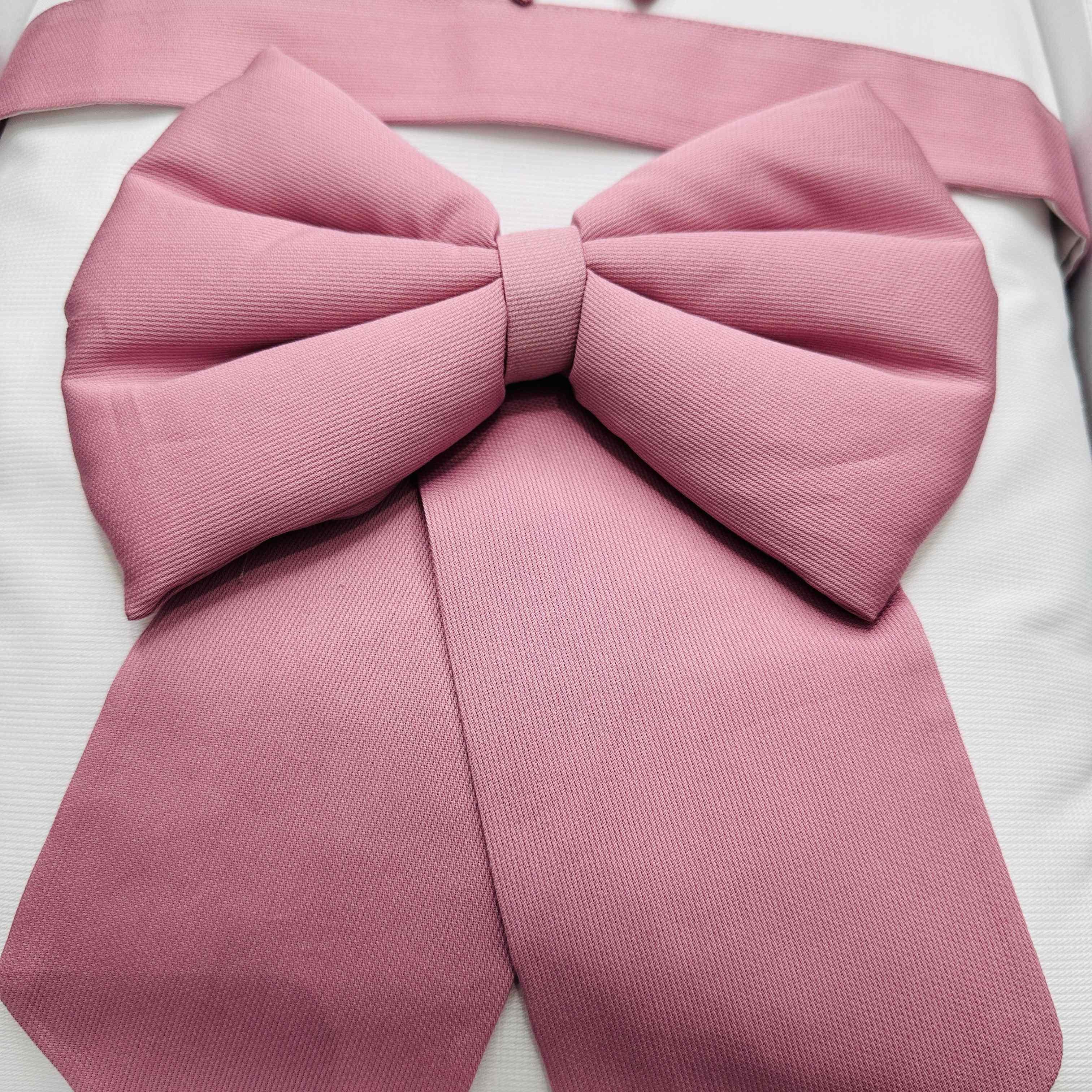 Set Nascita in Ciniglia Fiocco Rosa Antico