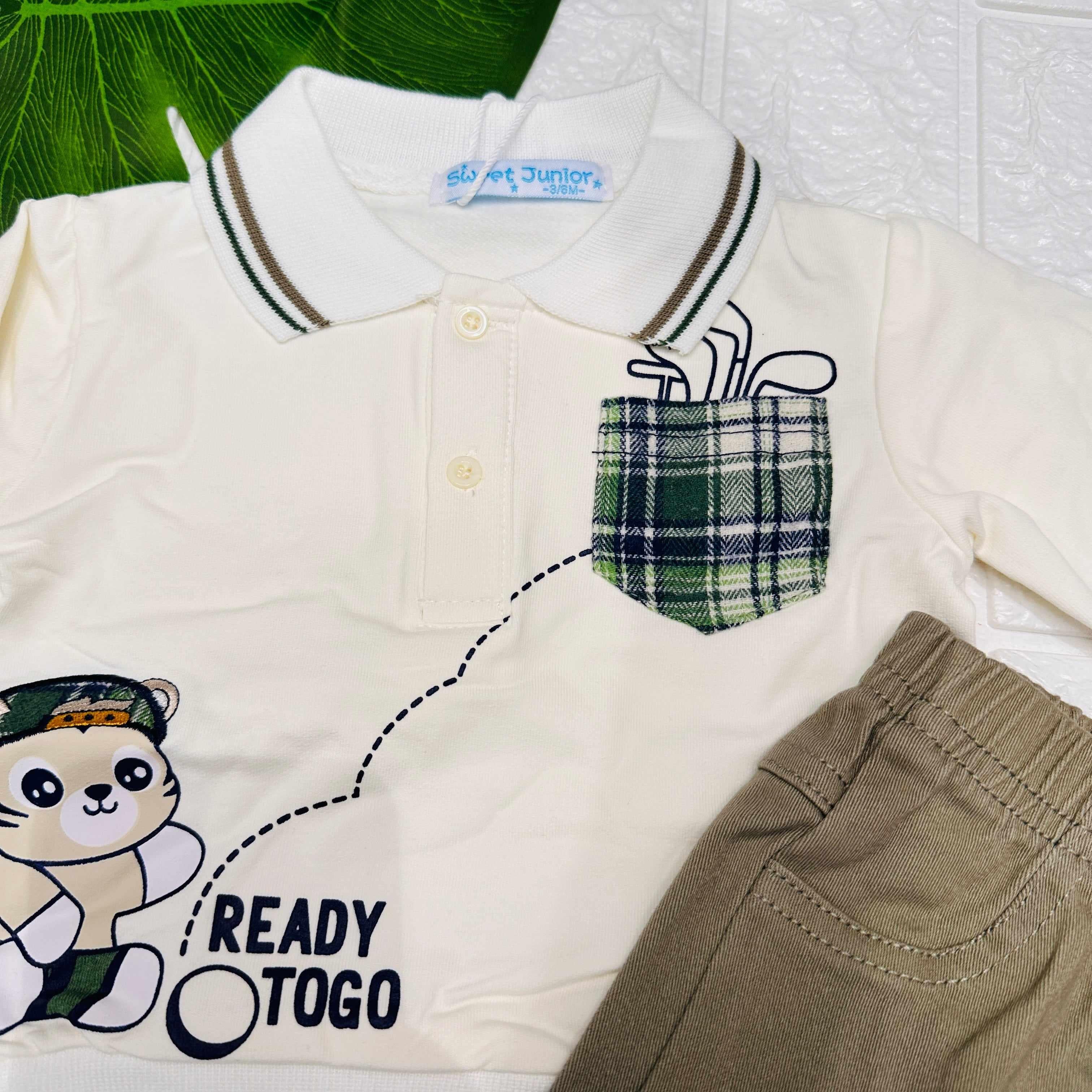 Completo Polo Bimbo Panna