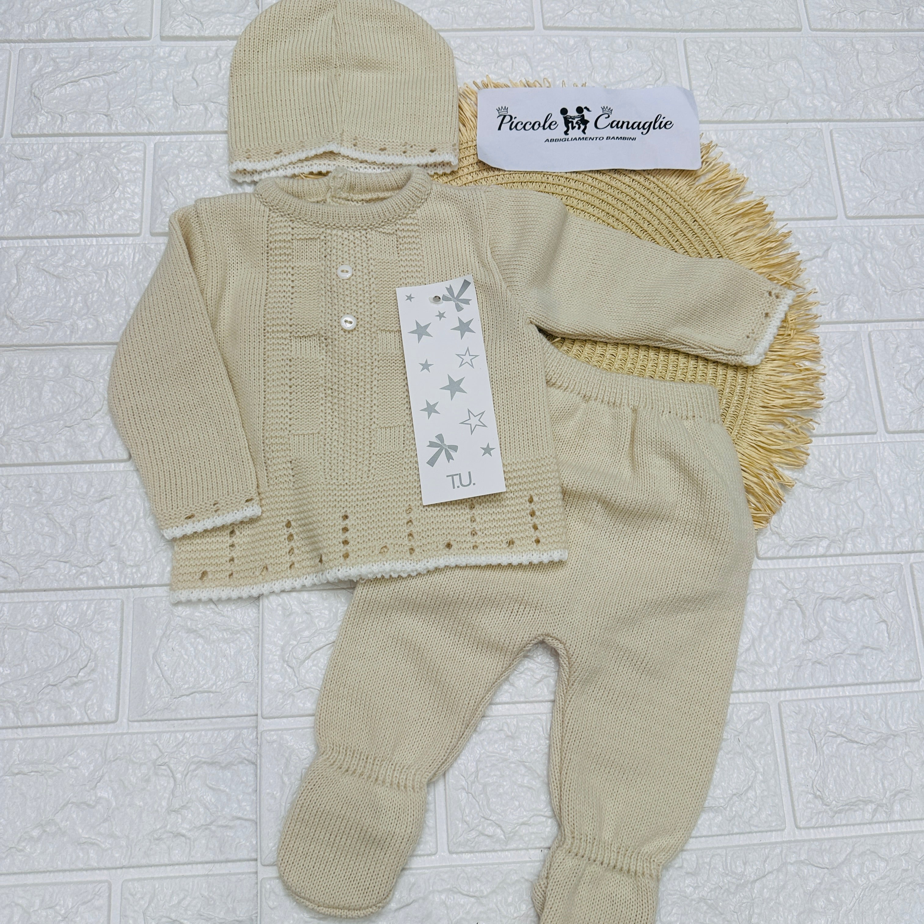 Completo 0-3 mesi beige 1503