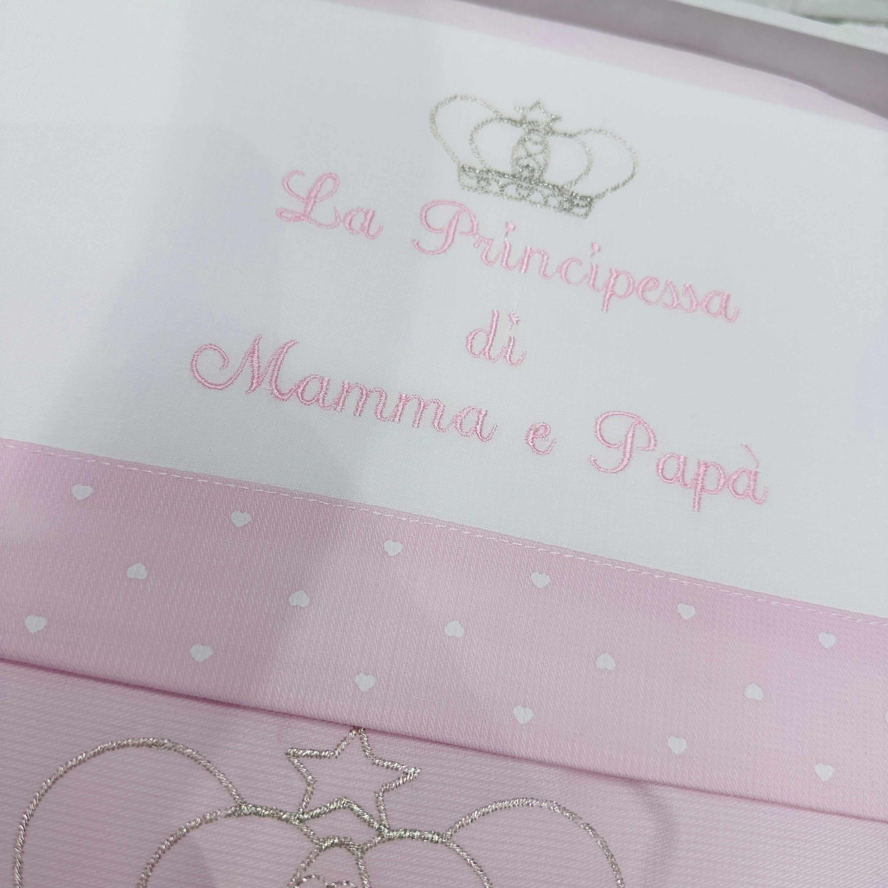 Set completo carrozzina principessa rosa