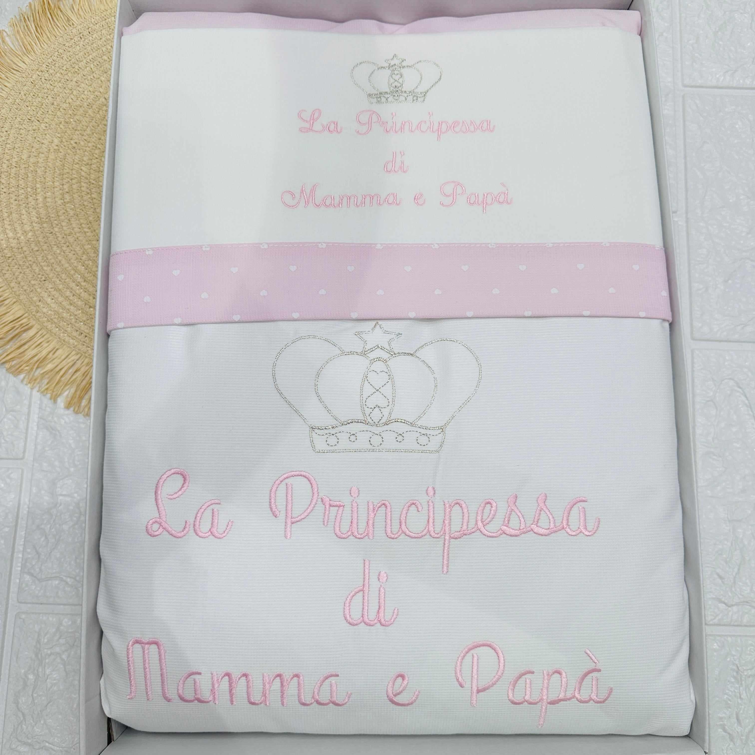 Set completo carrozzina principessa  bianco