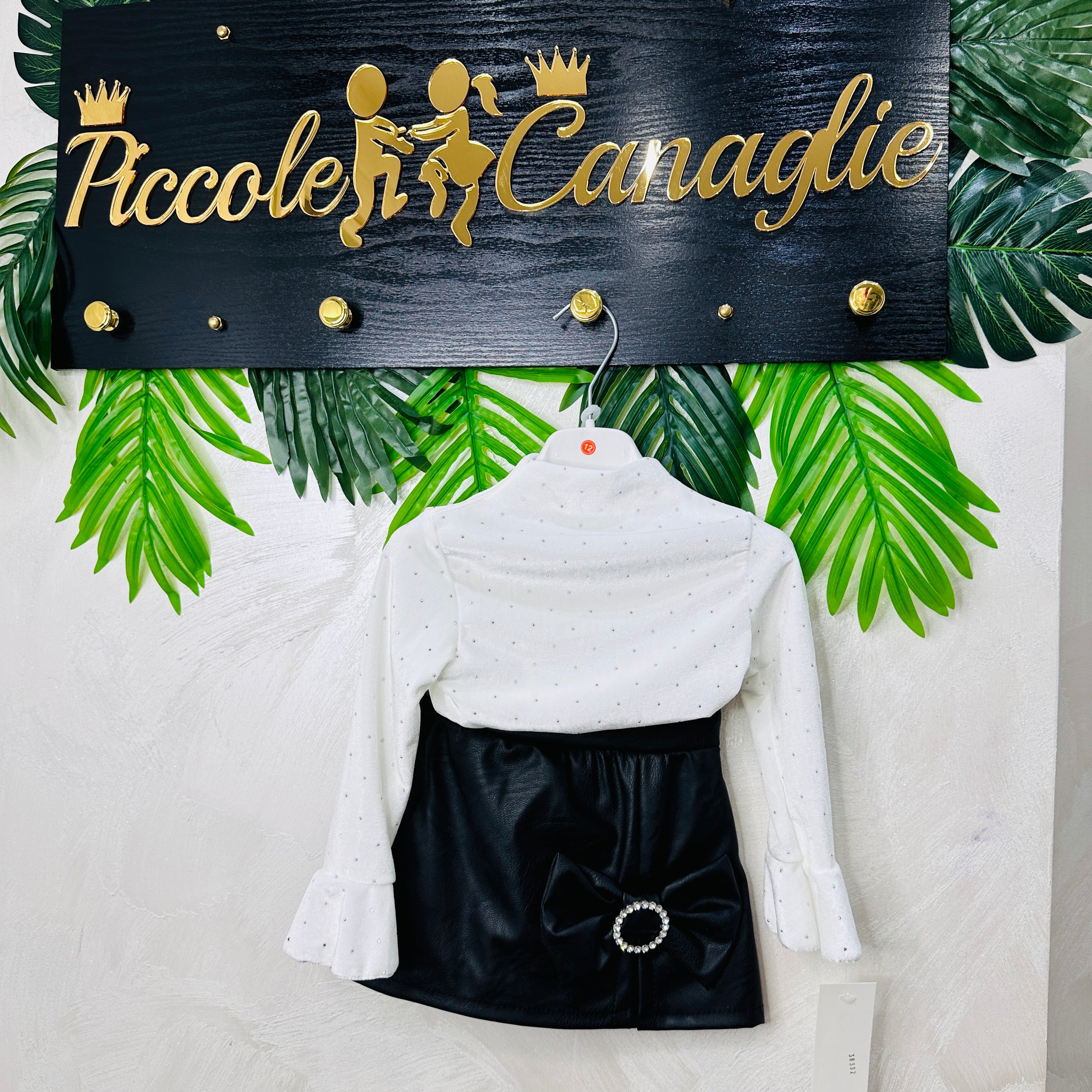 Completo Ecopelle Nero mesi