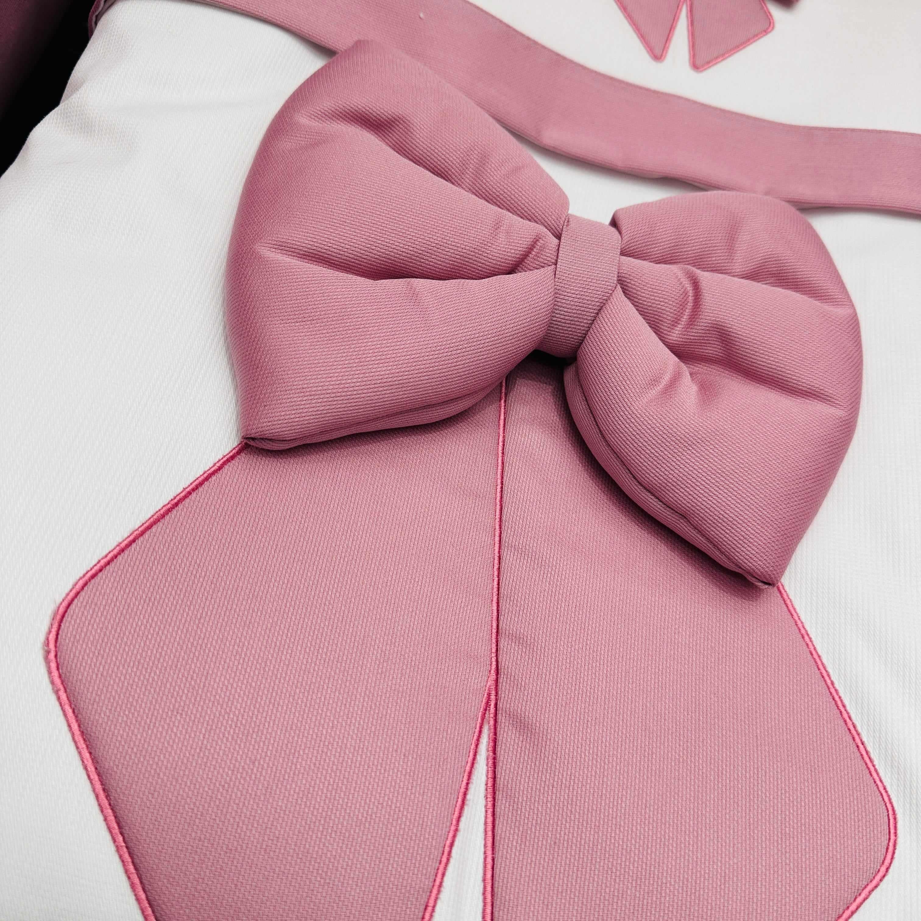 Set completo Culla Fiocco Rosa Antico