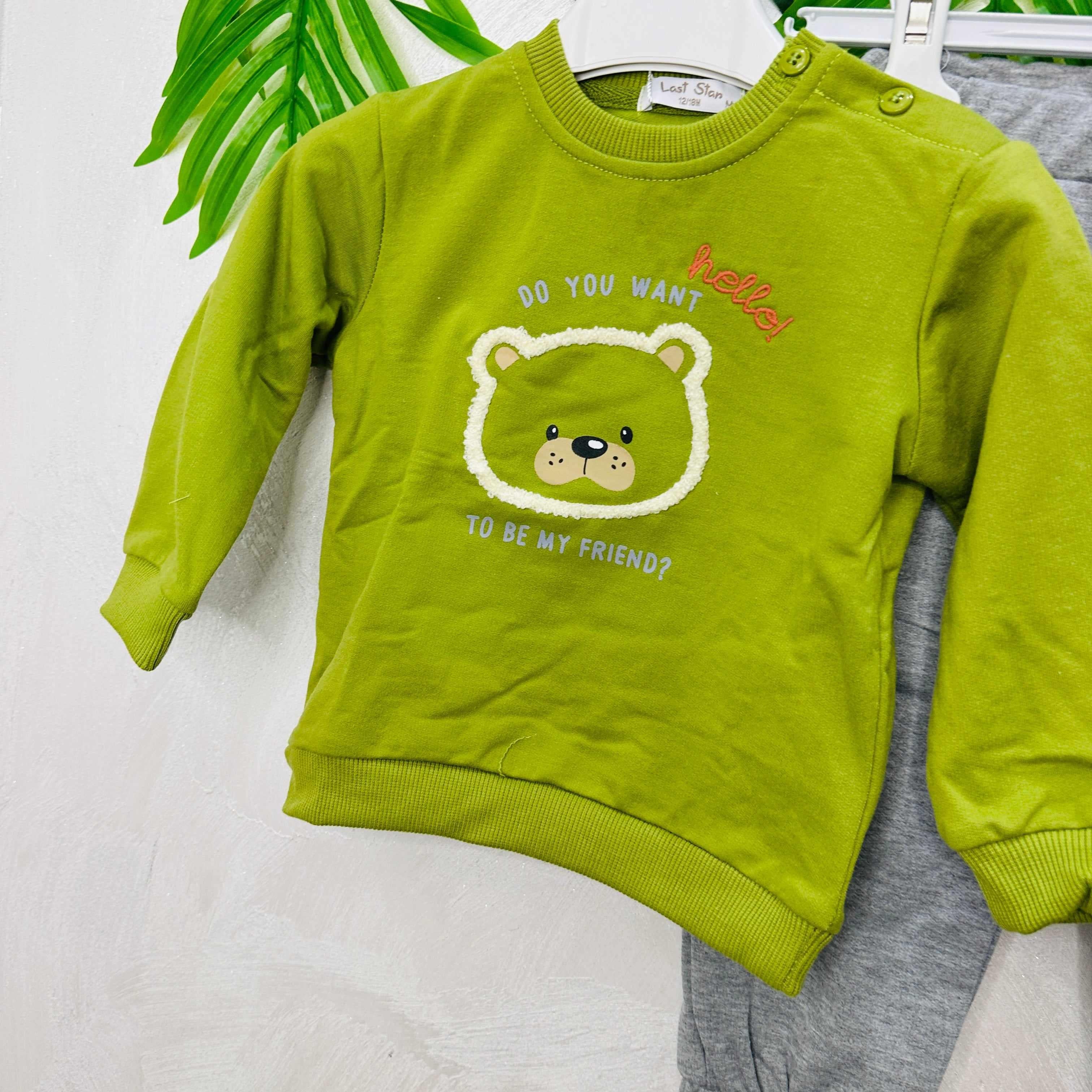 Tuta Teddy verde mela