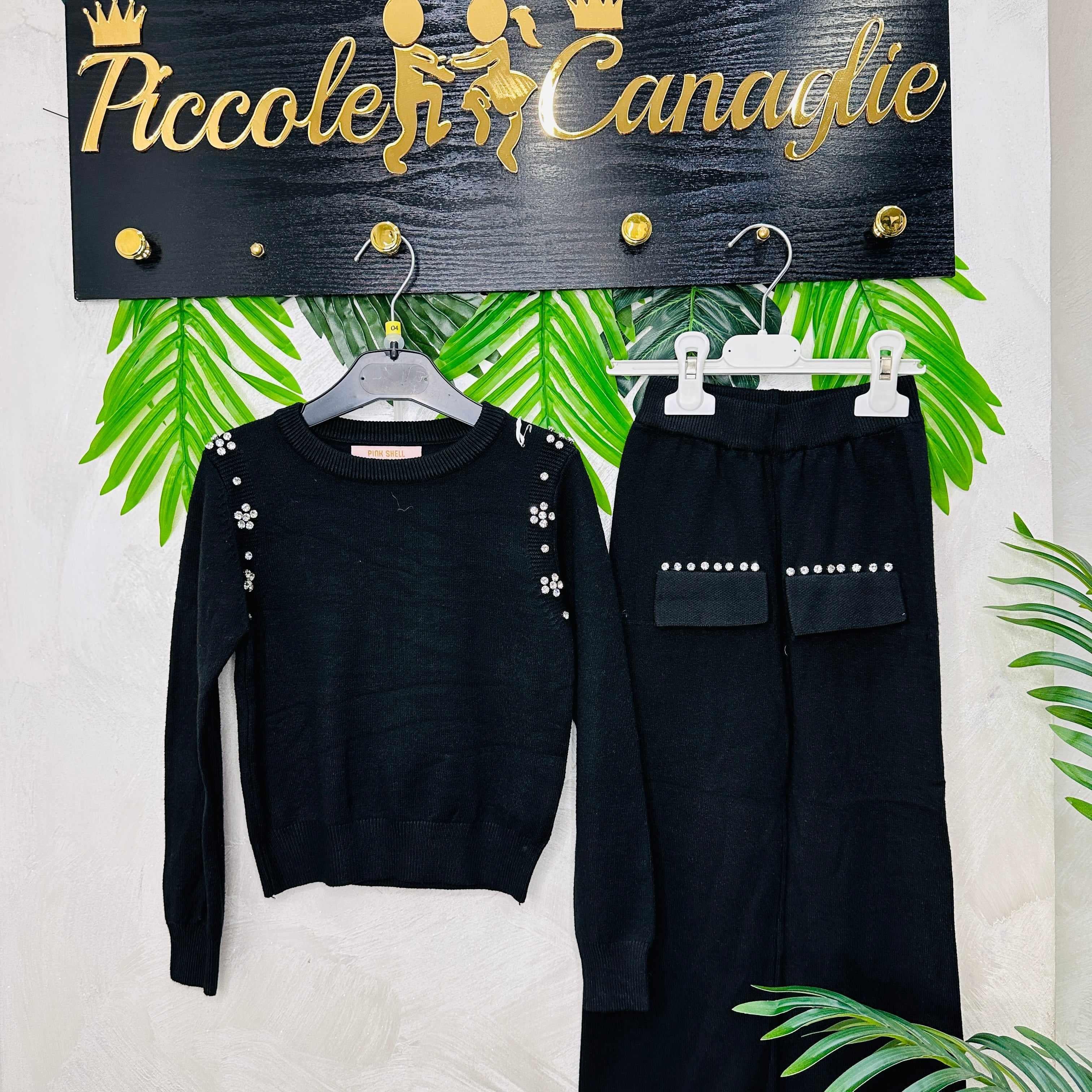 Completo Swarosky nero