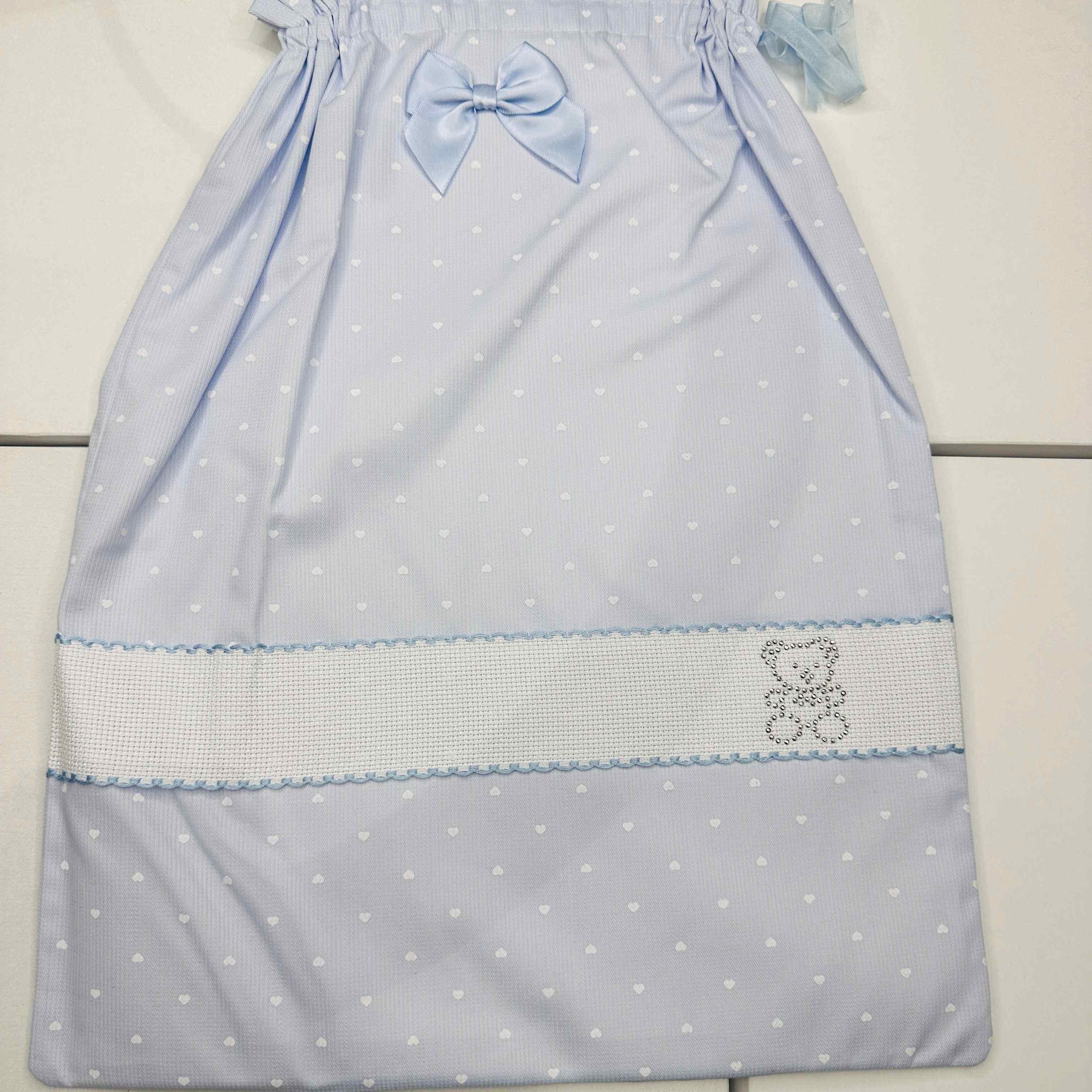 Sacchetto Primo cambio                Celeste orsetto Dim35x45