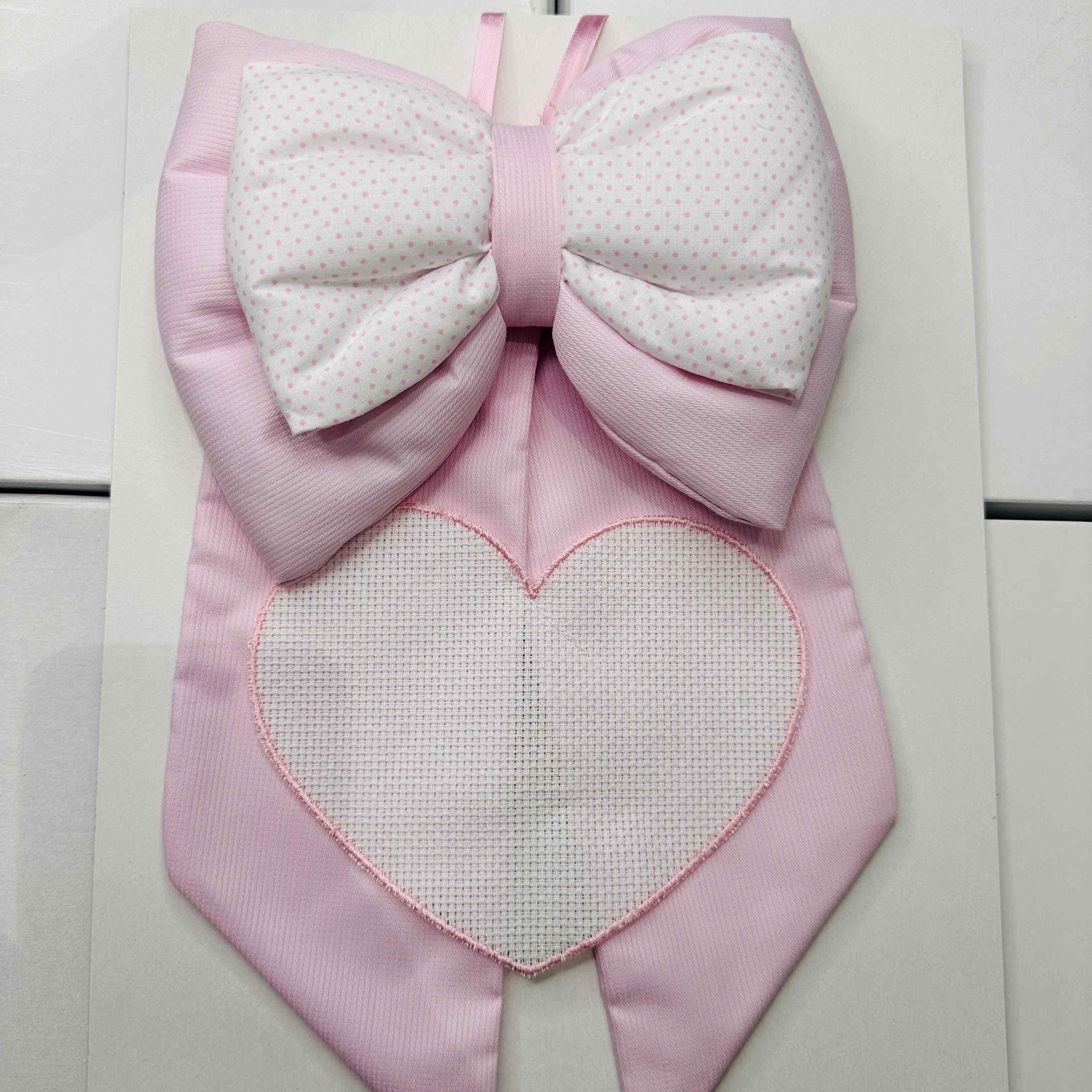 Fiocco nascita  rosa                dim.25x30