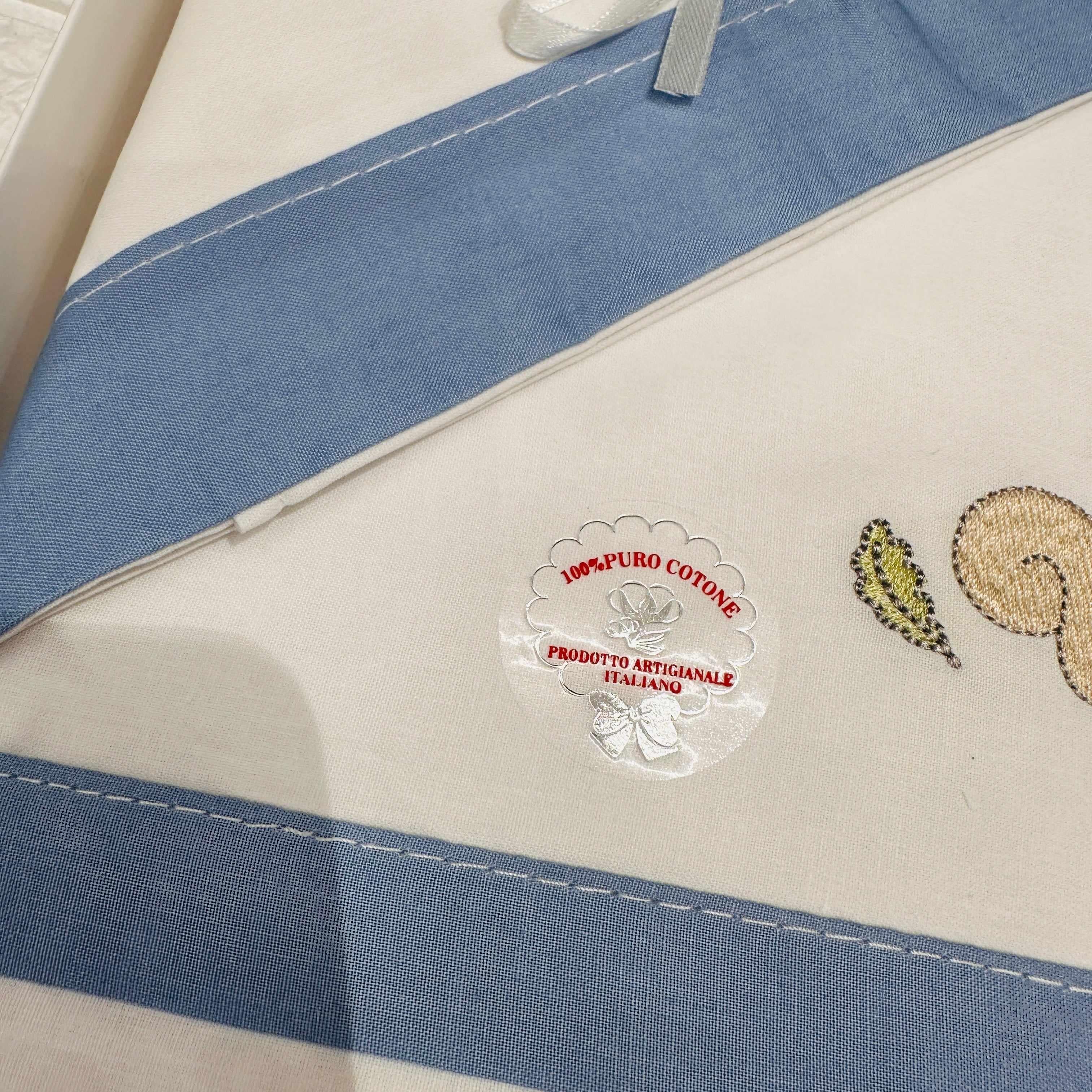 Lenzuola Next to me scoiattolo celeste