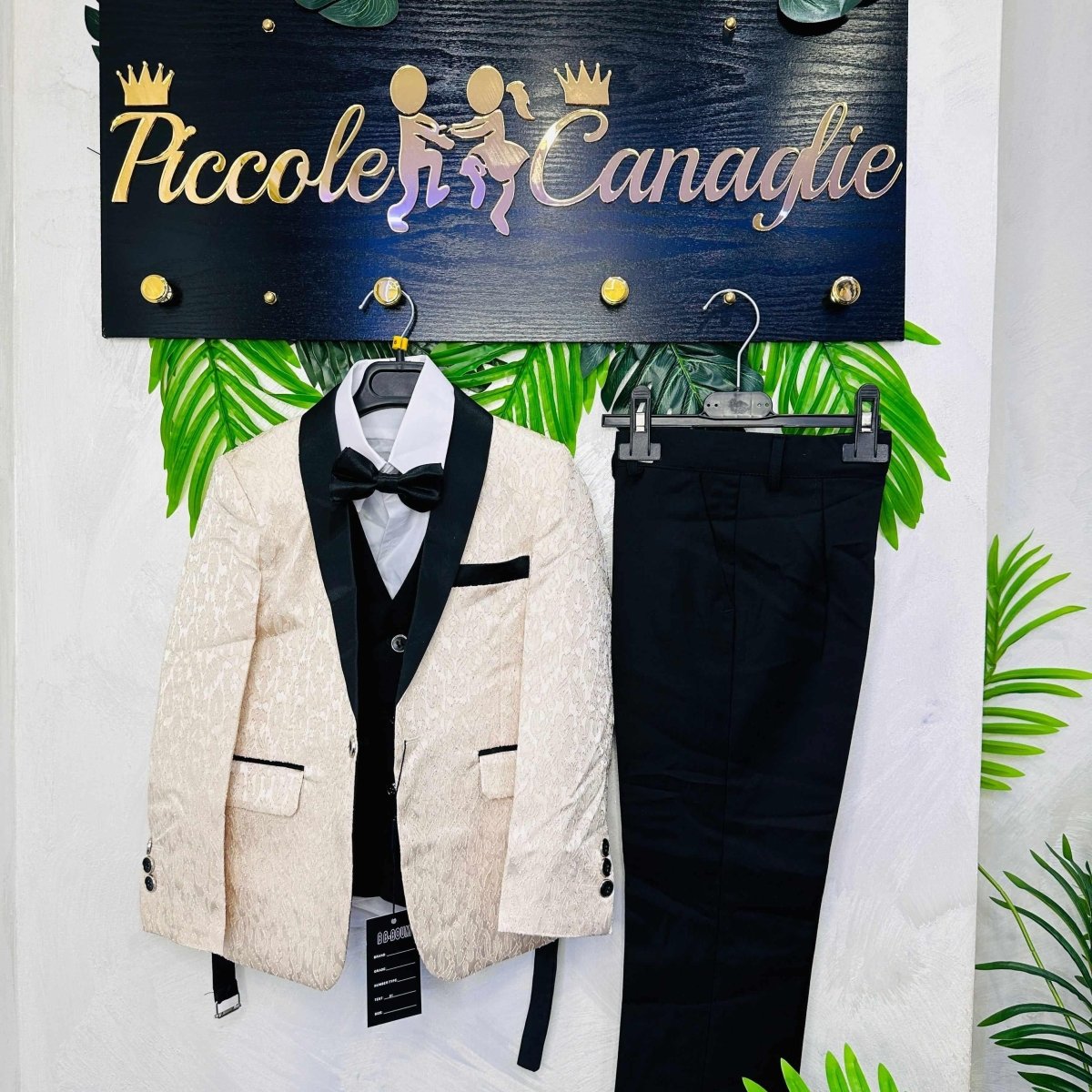 Abito Damasco Begie - Piccole Canaglie - PC21753