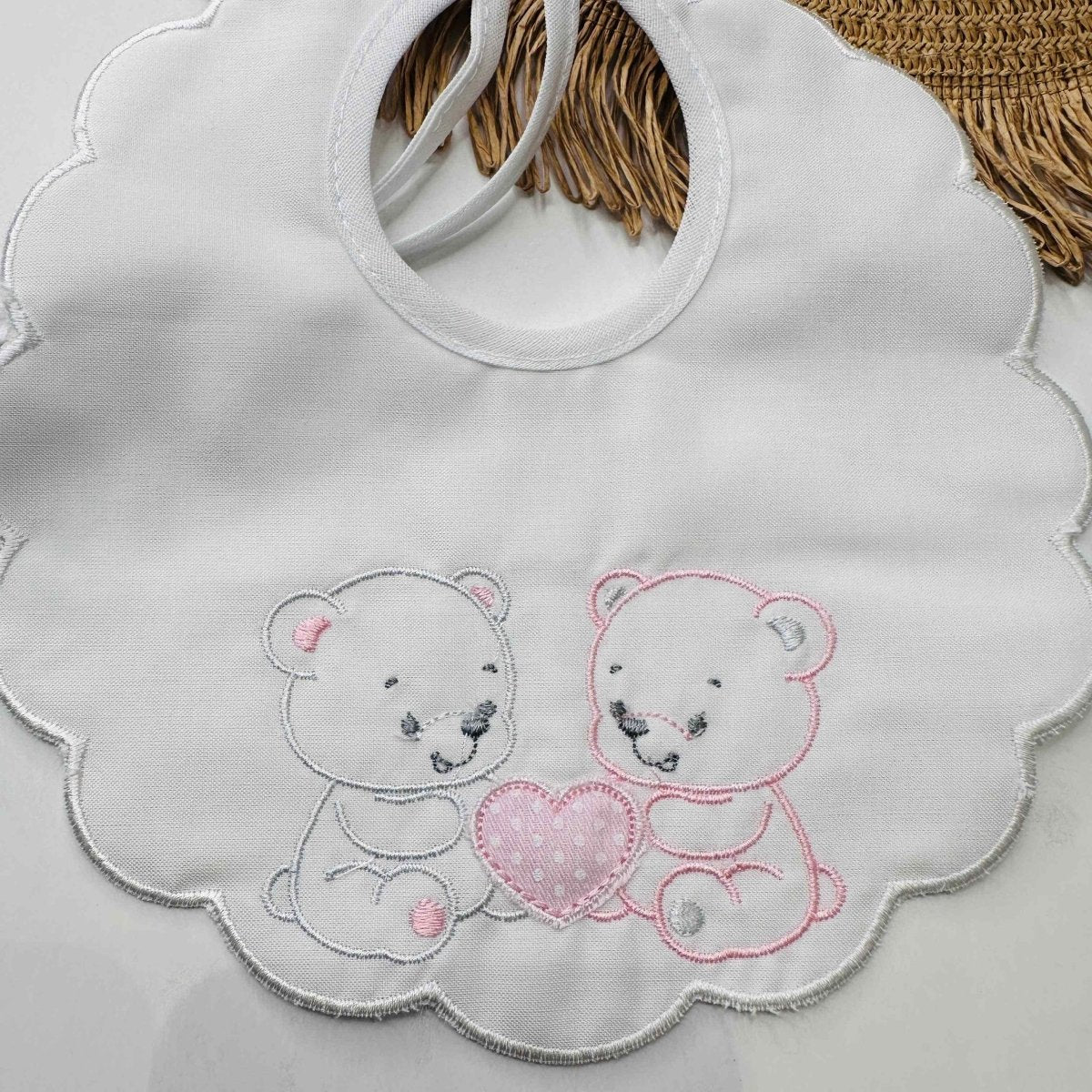 Bavetta due Orsetti Cuore Rosa - Piccole Canaglie - PC20069