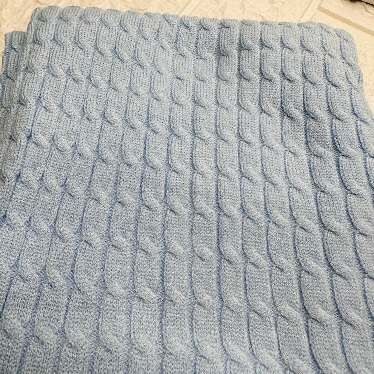 Cappello + scialle celeste - Piccole Canaglie - PC20109