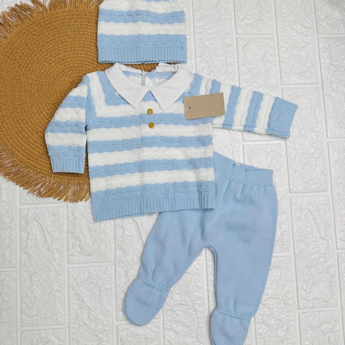 Completo celeste fasce 1104 - Piccole Canaglie - PC21839