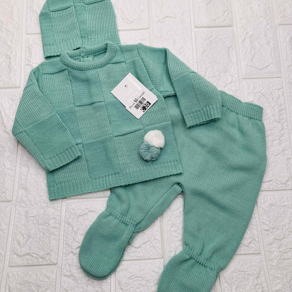 Completo Verde quadri 242140 - Piccole Canaglie - PC20238