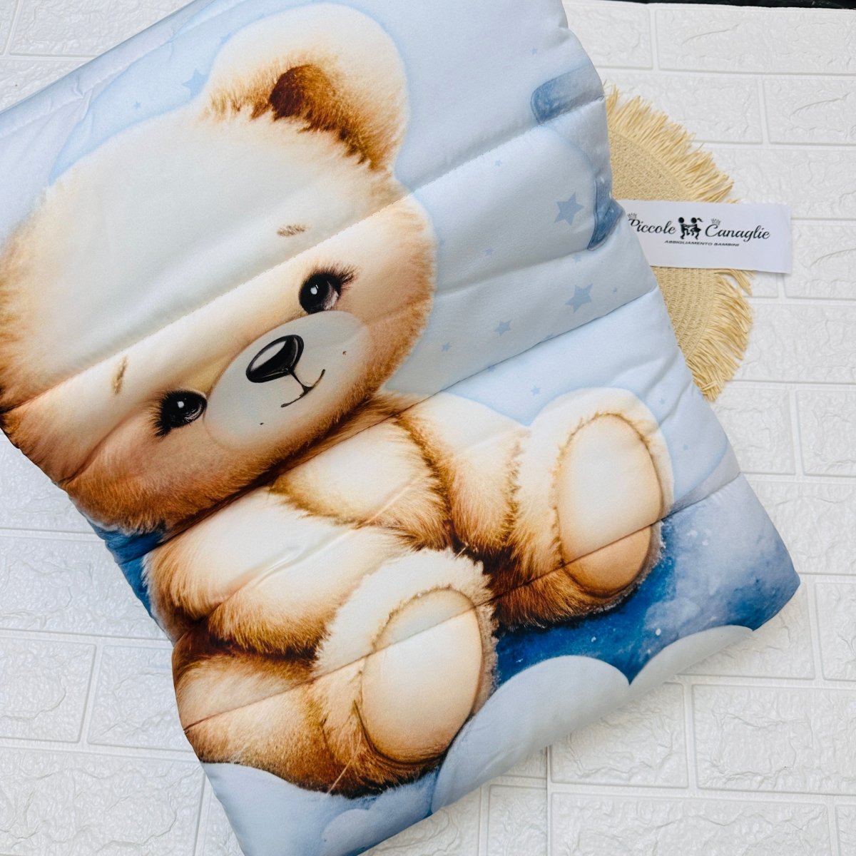 Coperta Culla Celeste - Piccole Canaglie - PC22703