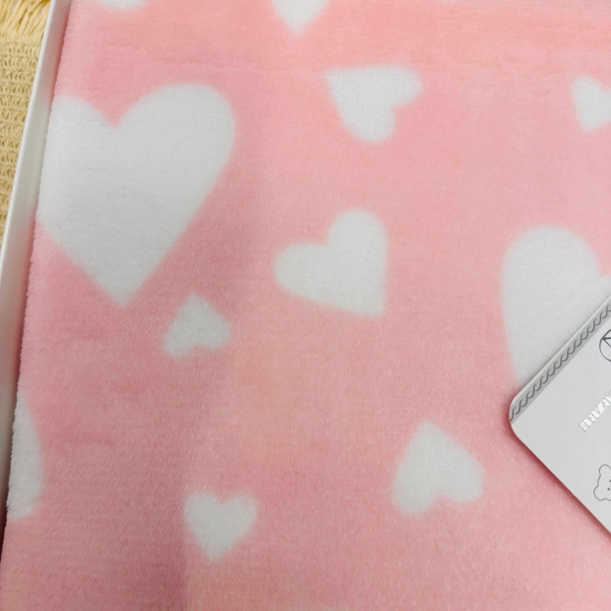 Coperta Culla pile cuore Rosa dim100x104 - Piccole Canaglie - PC21939