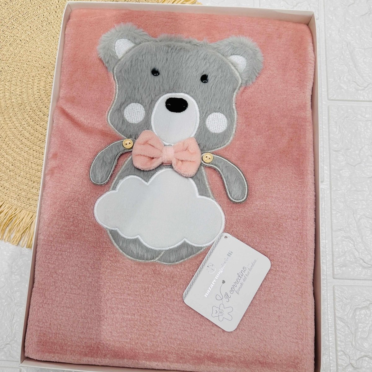 Coperta pile Dim 75x90 cagnolino Rosa - Piccole Canaglie - PC21926