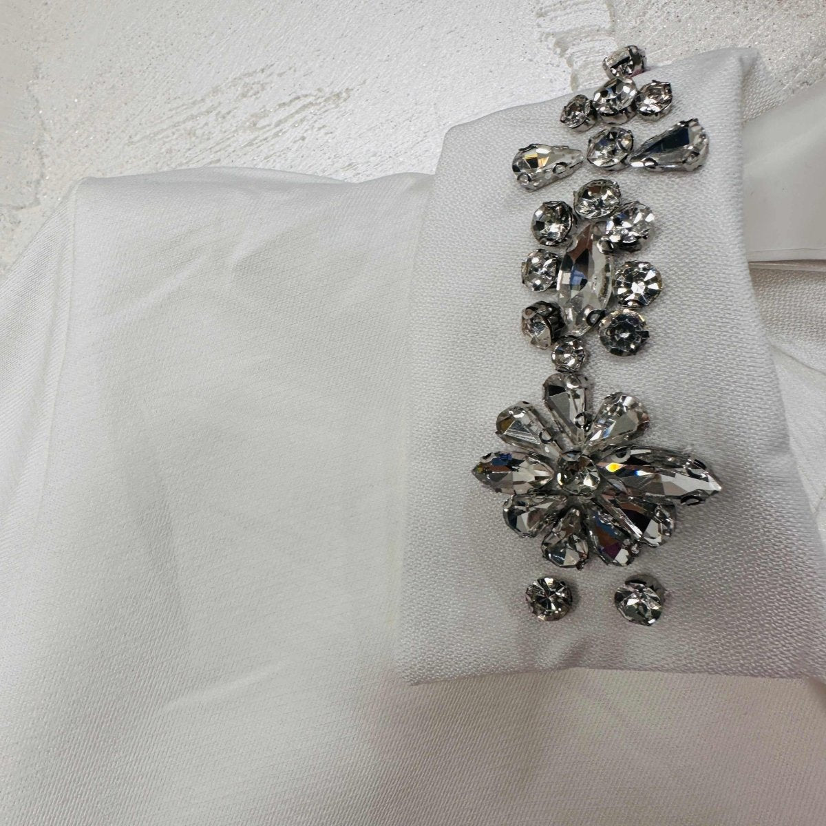 Felpa Gioiello Bianca cotone - Piccole Canaglie - PC20403