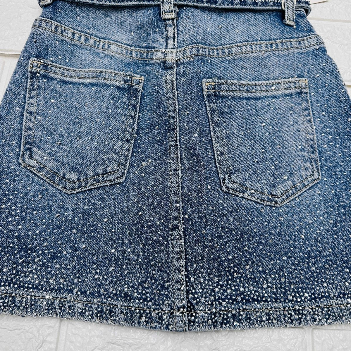 Gonna Jeans Bimba Brillantini Z54 - Piccole Canaglie - PC20441