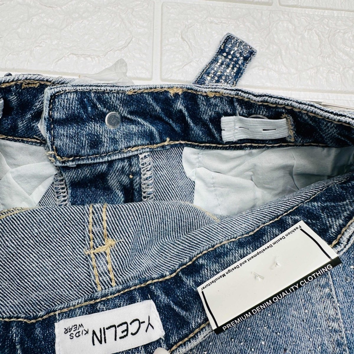 Gonna Jeans Bimba Brillantini Z54 - Piccole Canaglie - PC20441