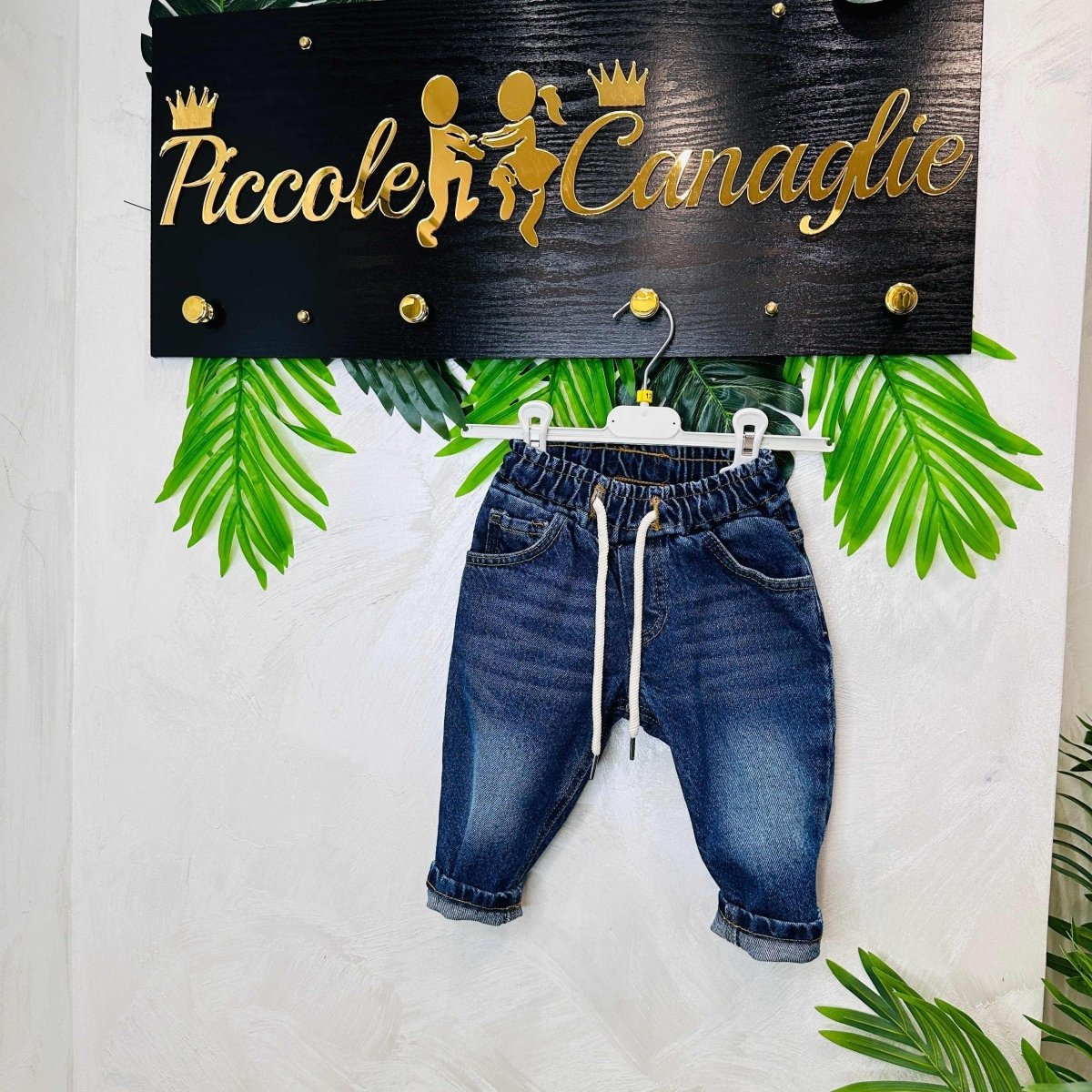 Jeans Infinity con elastico mesi - Piccole Canaglie - PC21620