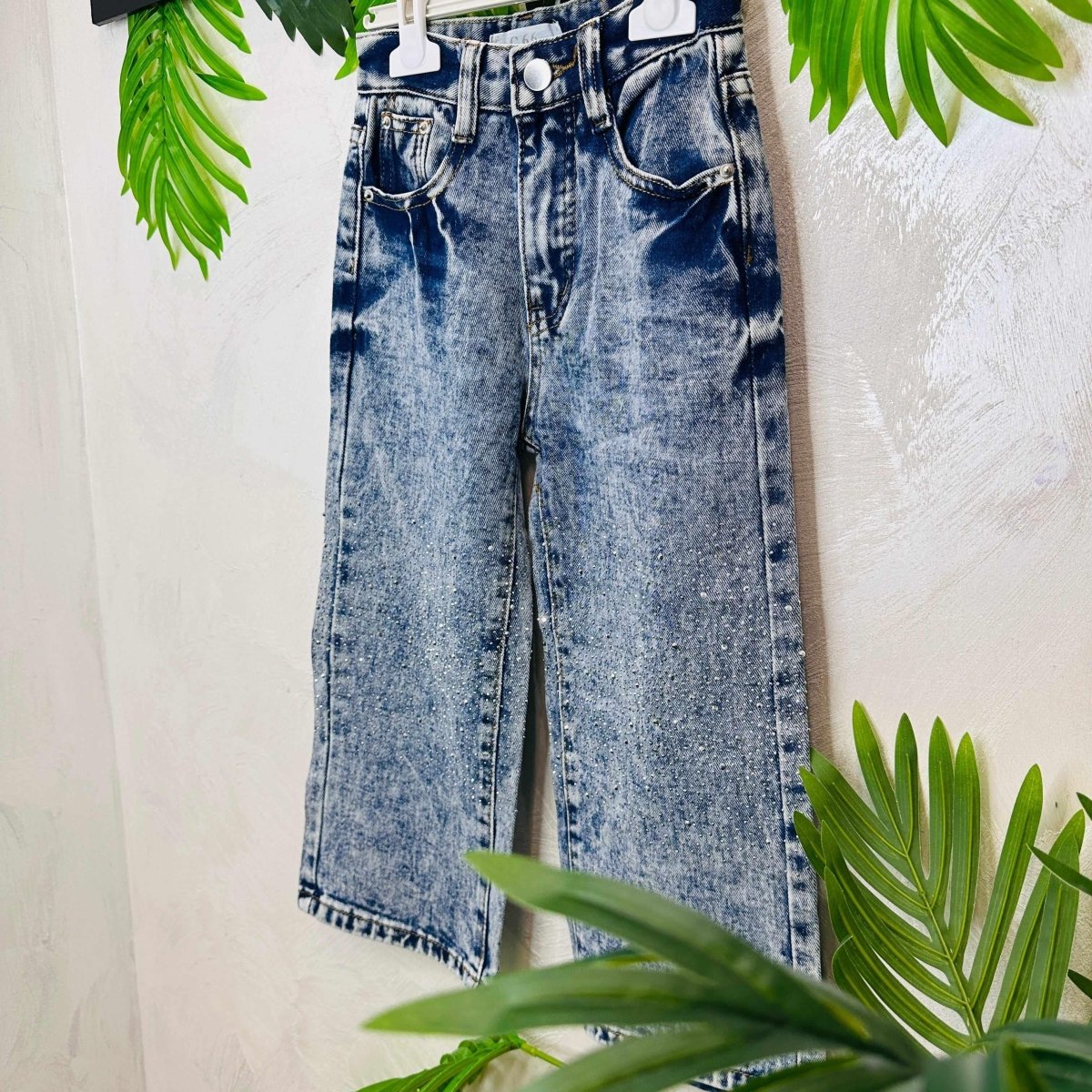 Jeans Sfumato Chiaro brillantini - Piccole Canaglie - PC21707