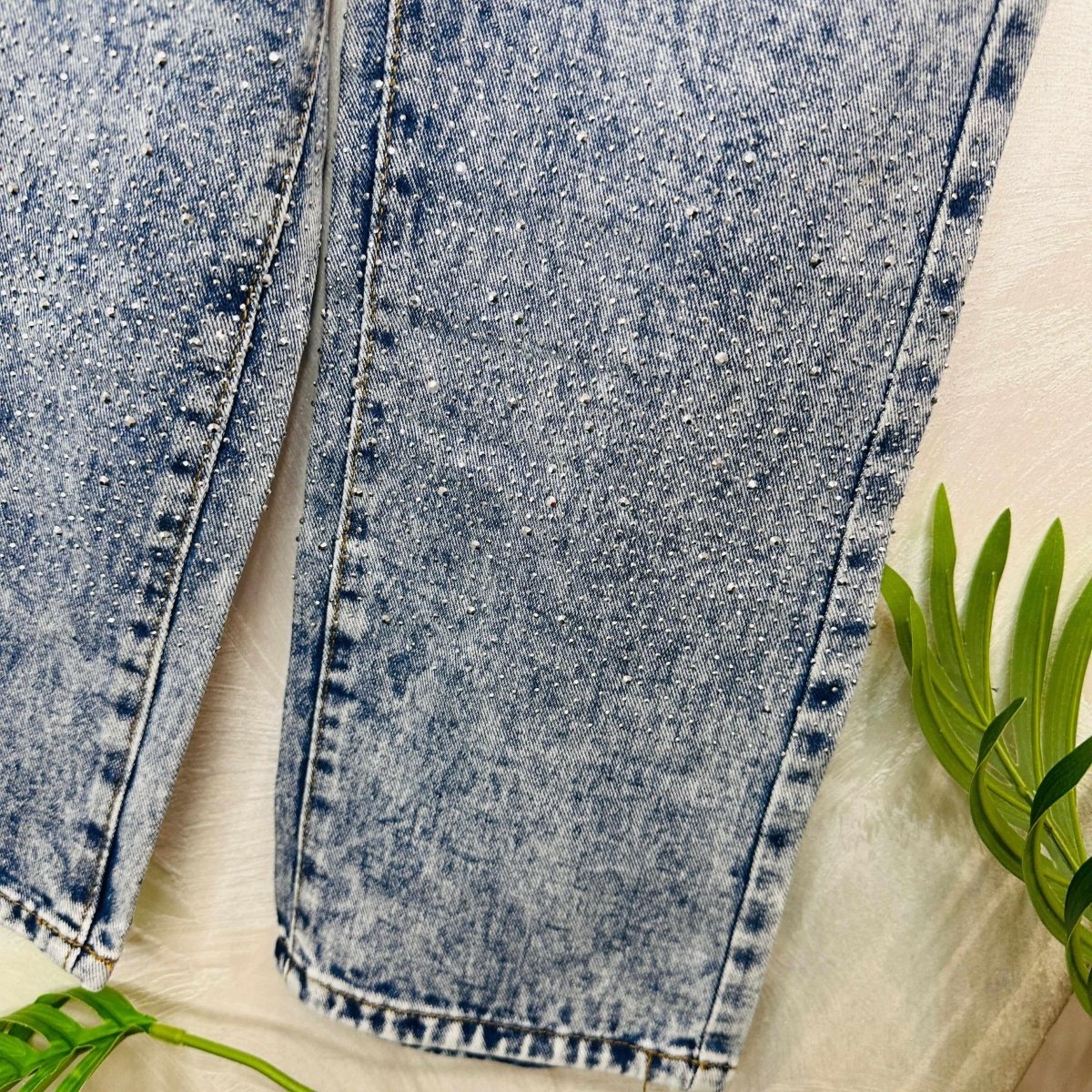 Jeans Sfumato Chiaro brillantini - Piccole Canaglie - PC21707