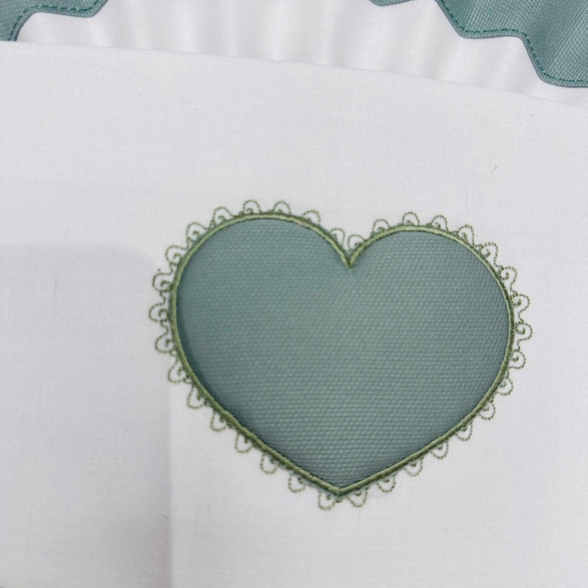 Lenzuola carrozzina Cuore Verde ART LC015105R - Piccole Canaglie - PC21916