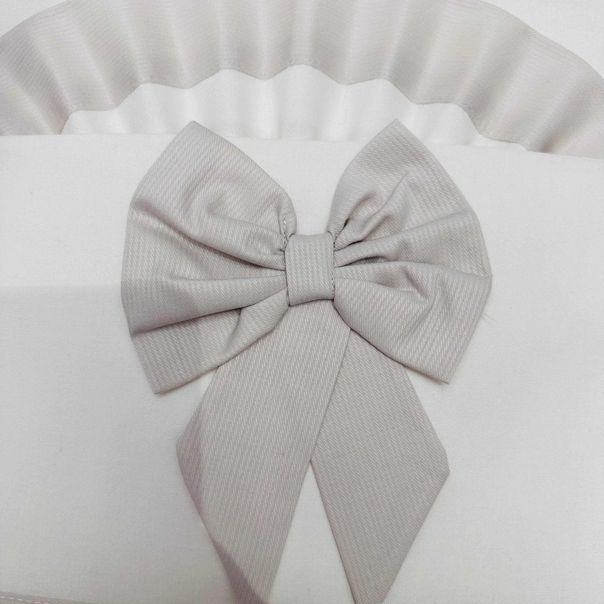 Lenzuola carrozzina fiocco tortora ART LC015104 - Piccole Canaglie - PC21919