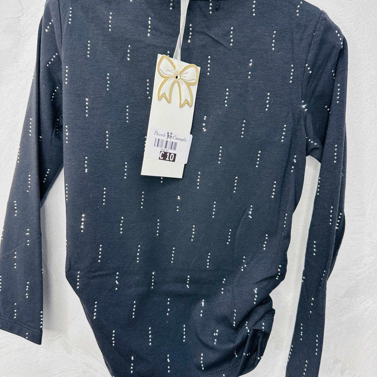 Maglia Bimba Brillantini nera - Piccole Canaglie - PC20538