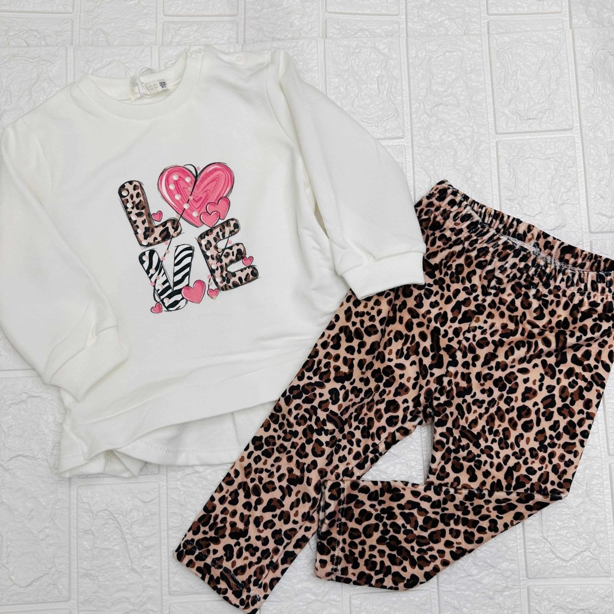 Maglia e leggings love - Piccole Canaglie - PC20921