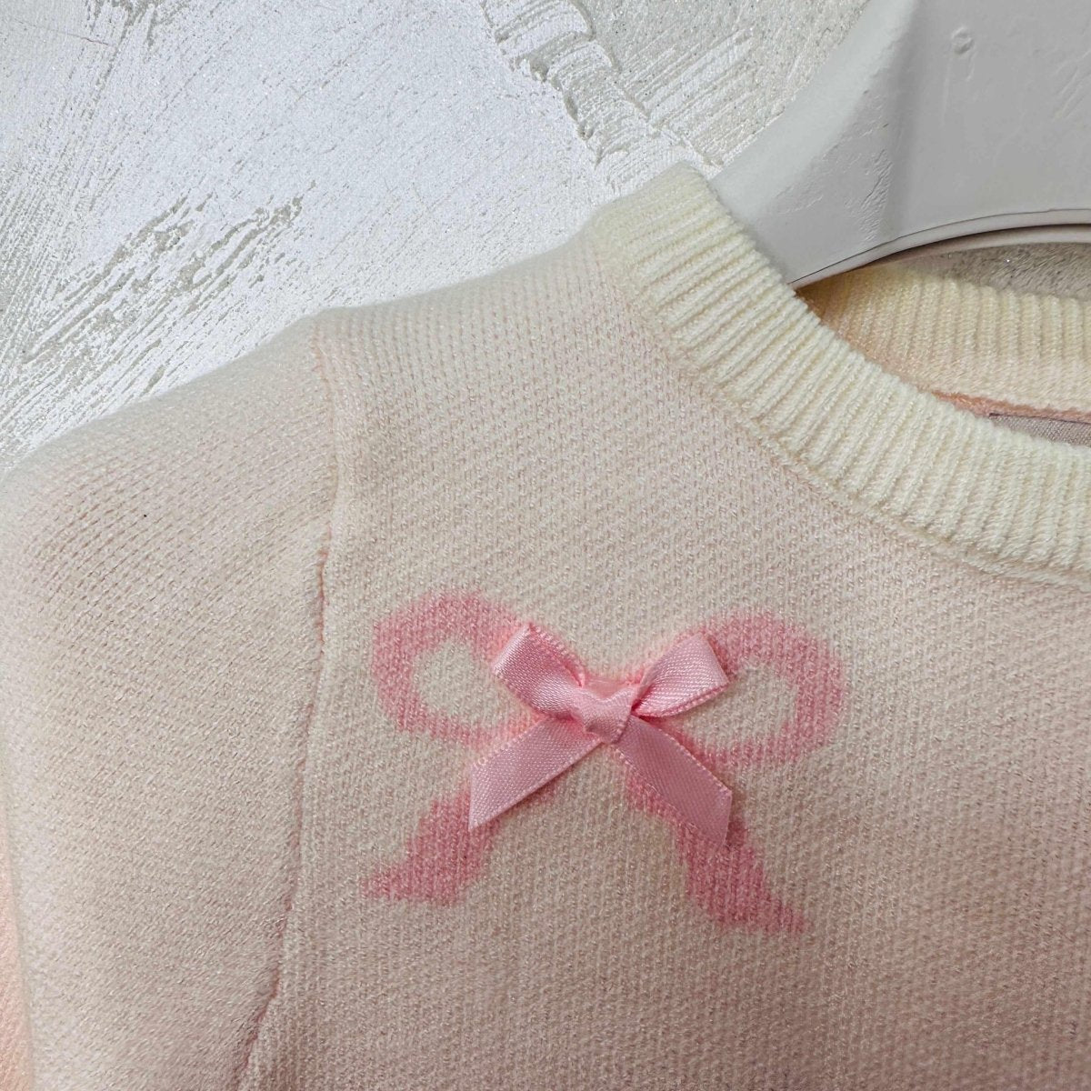 Maglioncino bimba Fiocchettini rosa - Piccole Canaglie - PC20951