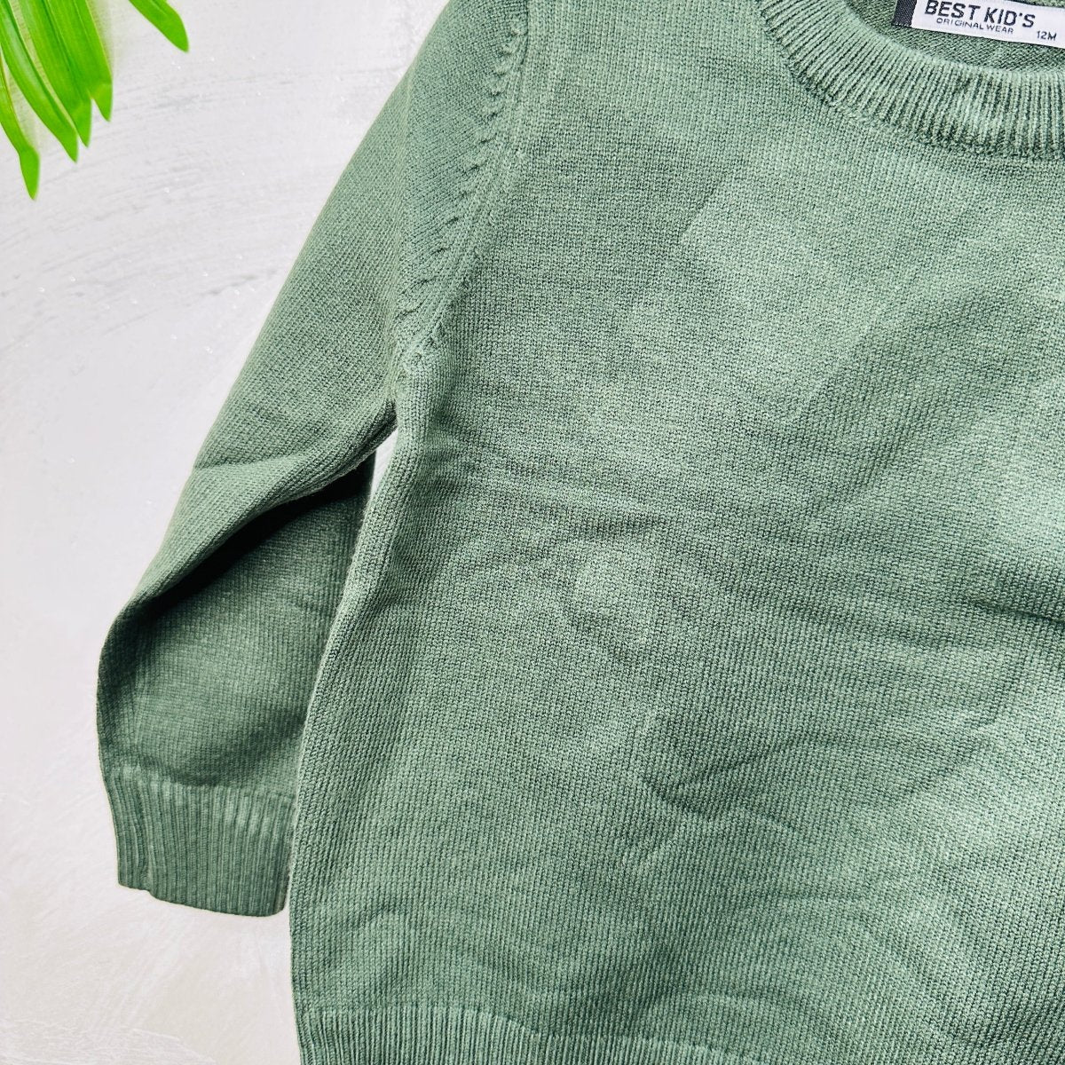 Maglioncino Taschino verde - Piccole Canaglie - PC22651