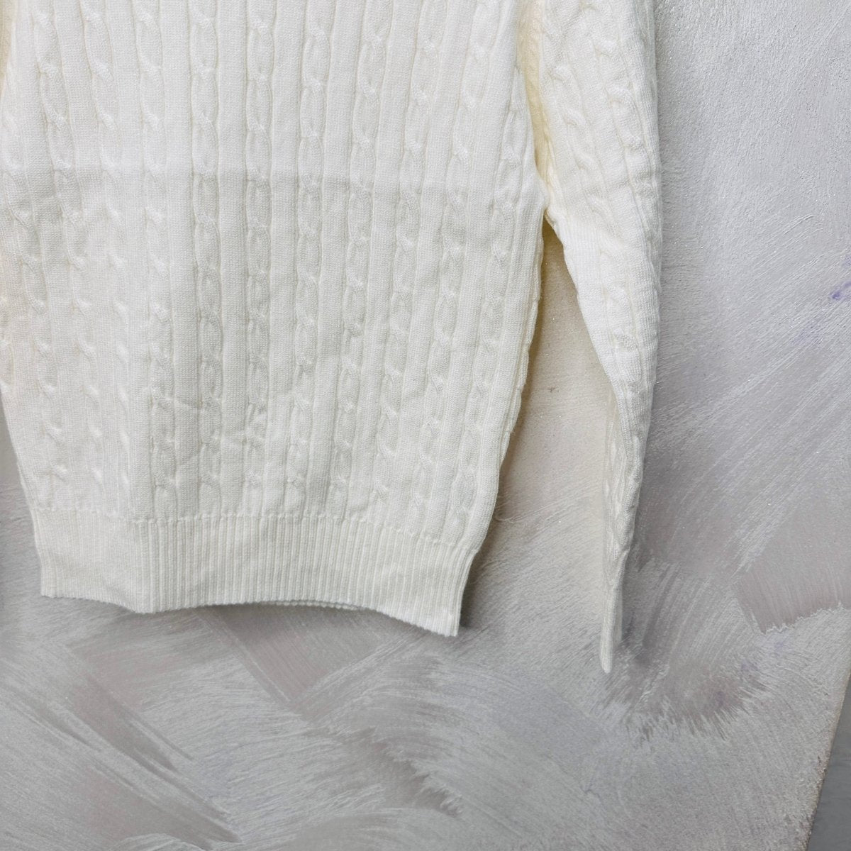 Maglioncino Trecce Bianco anni - Piccole Canaglie - PC22661