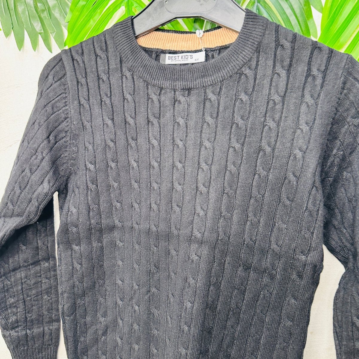 Maglioncino Trecce nero anni - Piccole Canaglie - PC22673