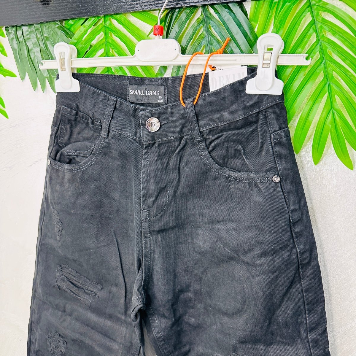 Pantalone Strappo nero - Piccole Canaglie - PC22596