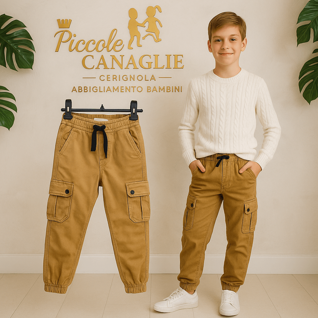 Pantalone Tasconi Begie - Piccole Canaglie - PC22600