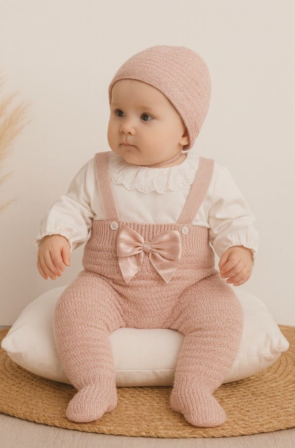 Salopette neonata Rosa antico - Piccole Canaglie - PC21855
