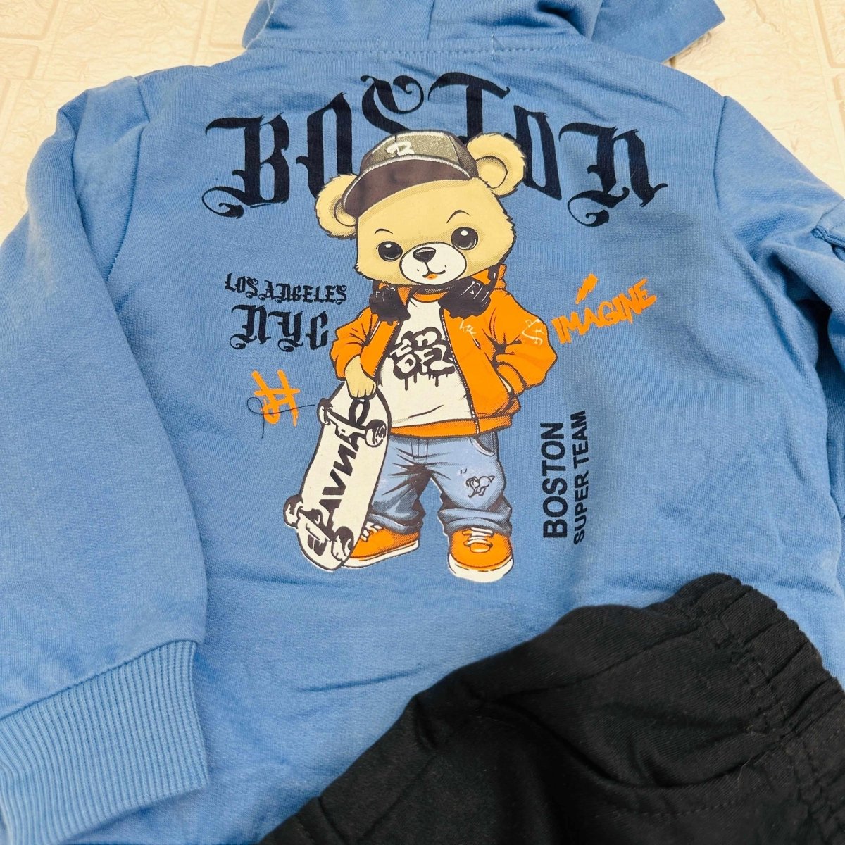 Tuta Boston orso Blu - Piccole Canaglie - PC21085