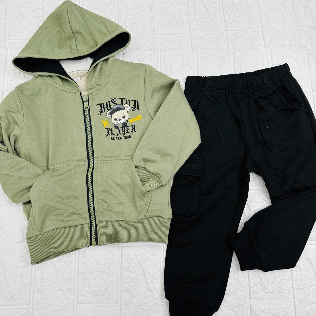 Tuta Boston orso Verde - Piccole Canaglie - PC21089