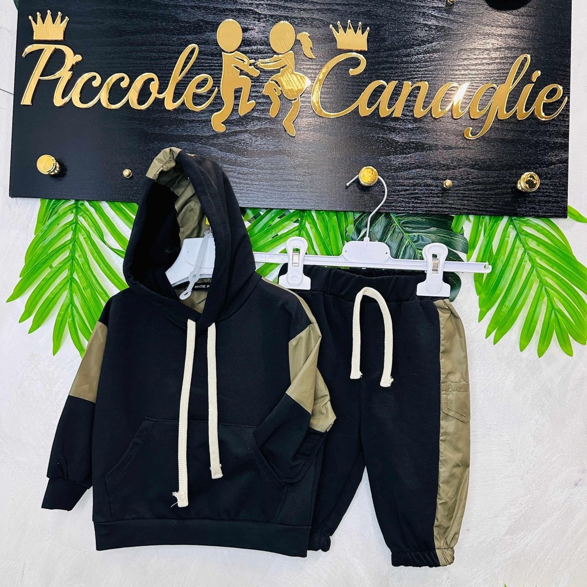 Tuta MiniMan Nera/Verde - Piccole Canaglie - PC21575