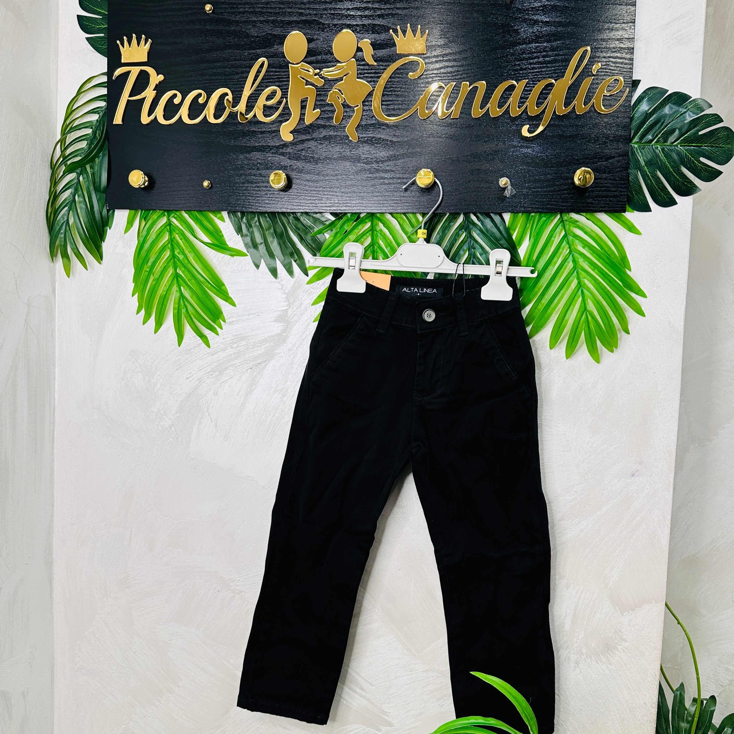 Pantalone Tasche Filo nero anni