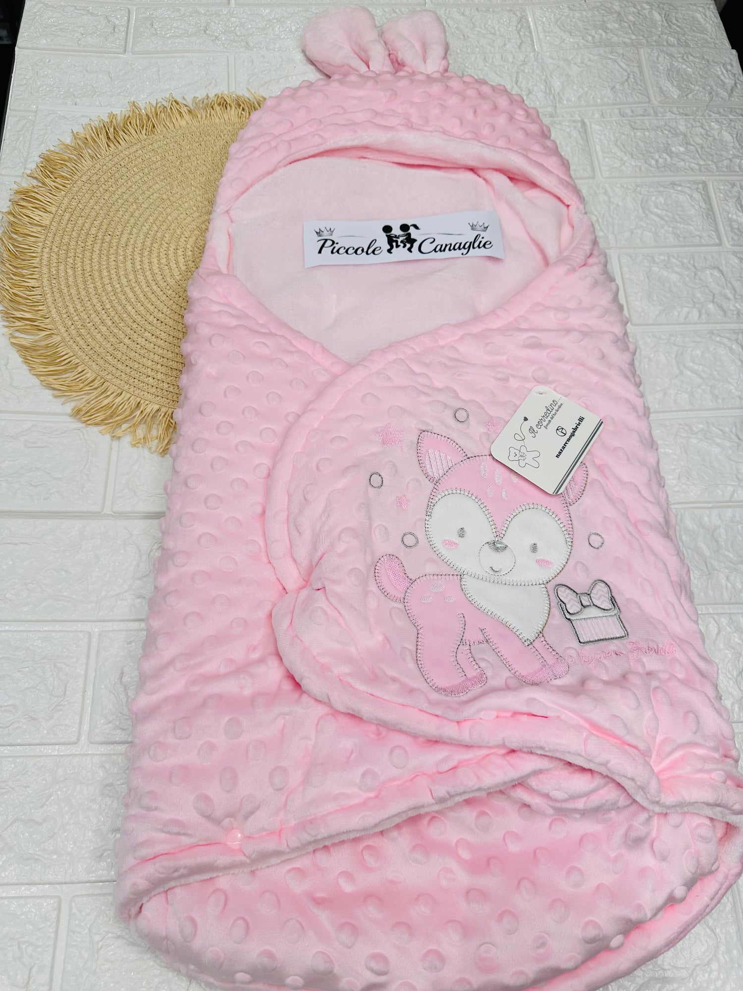 Baby sacco neoanto NG5794 rosa dis 1 cerbiatto