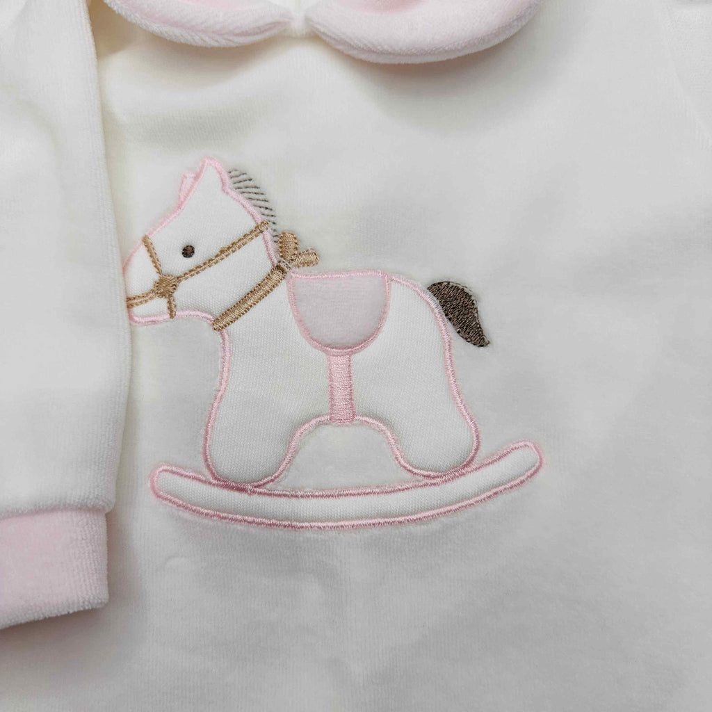 Tutina ciniglia Cavallo rosa 30412