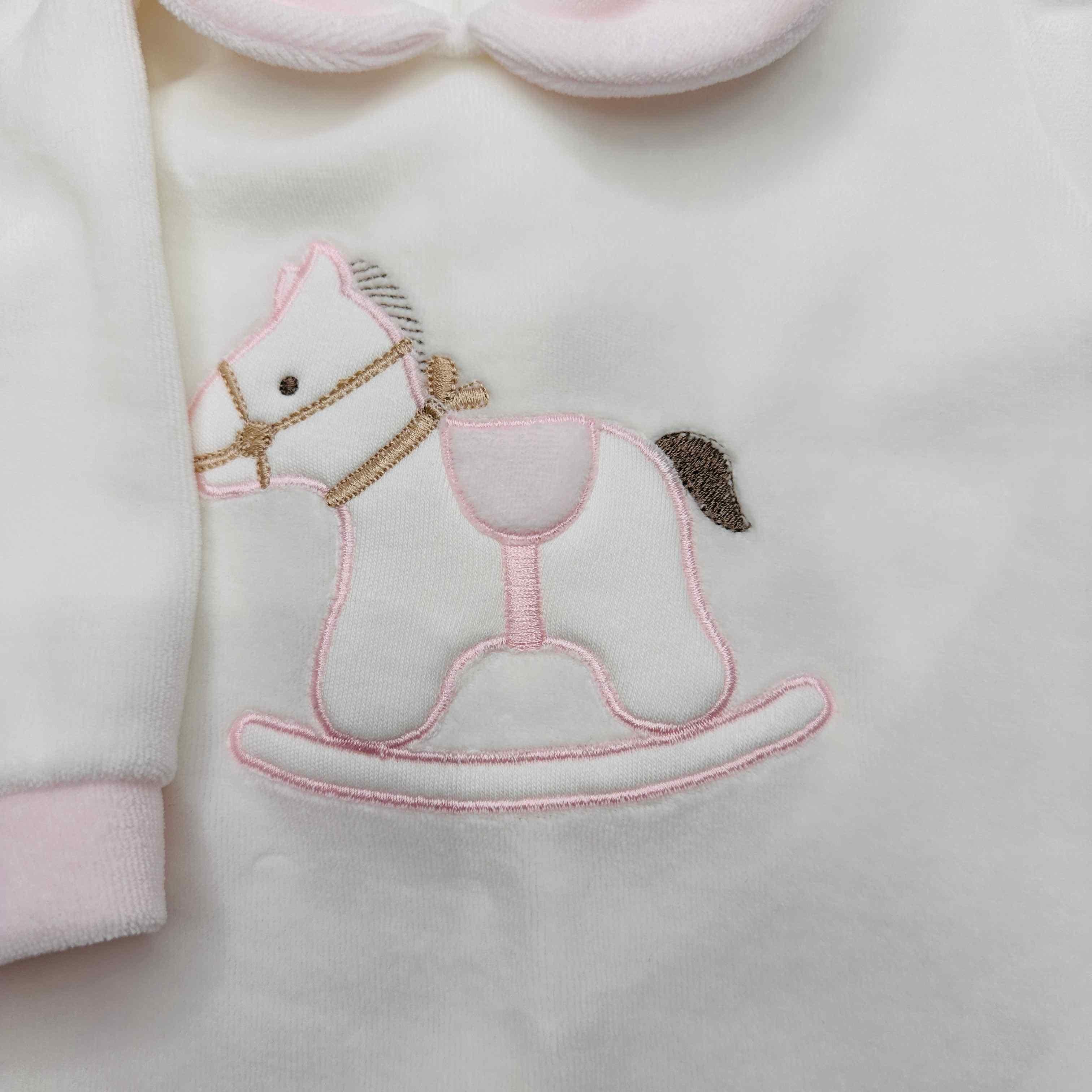 Tutina ciniglia Cavallo rosa 30412