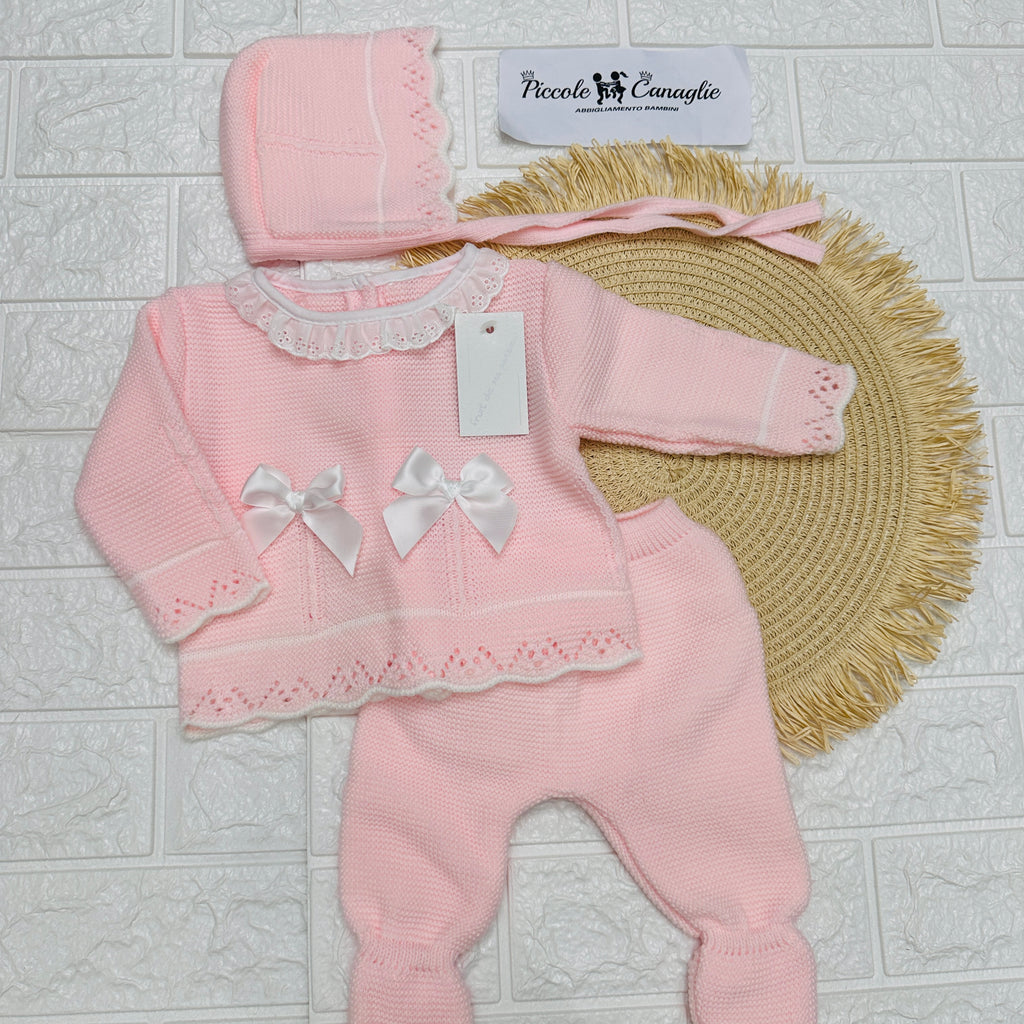 Completo 0-3 mesi rosa 1063