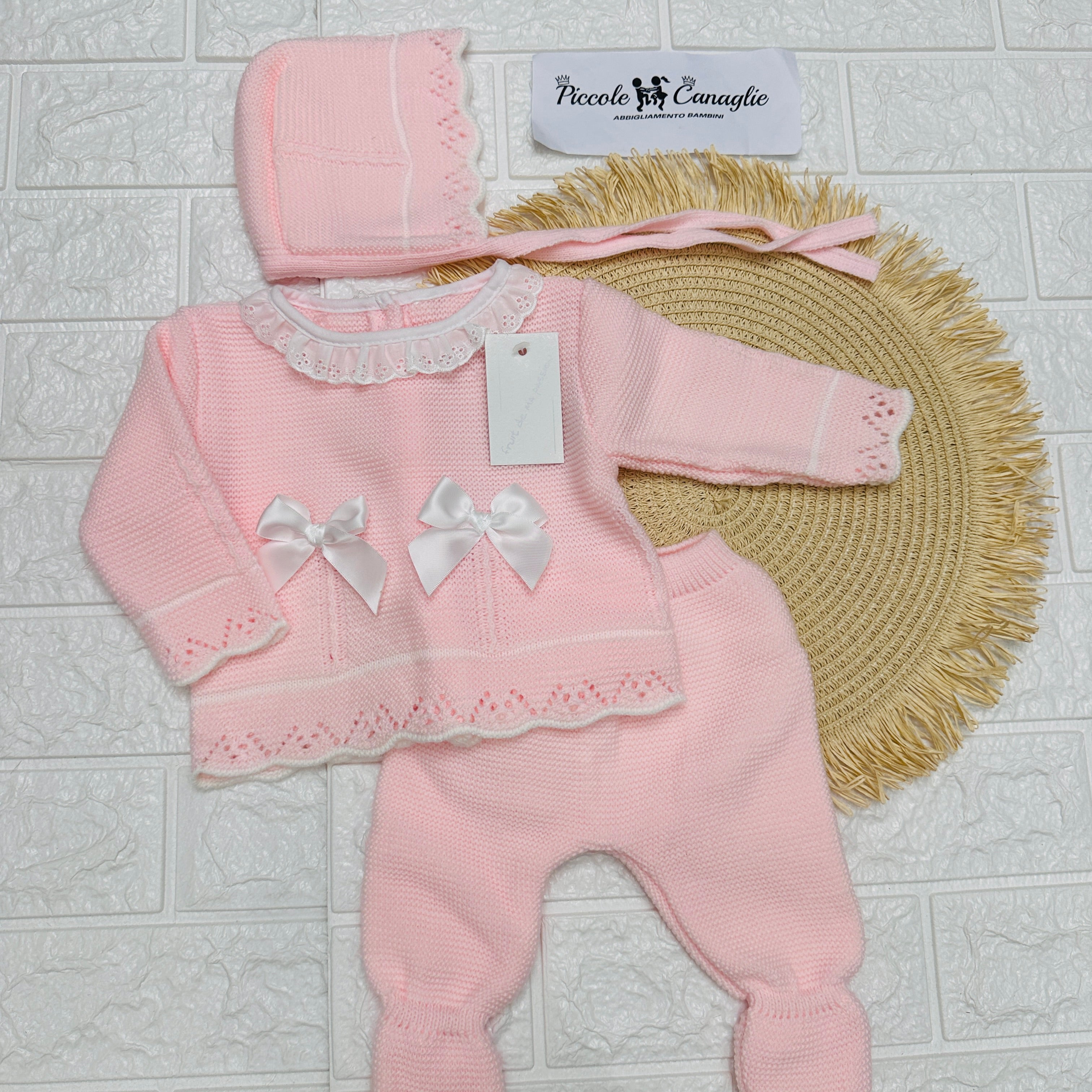 Completo 0-3 mesi rosa 1063